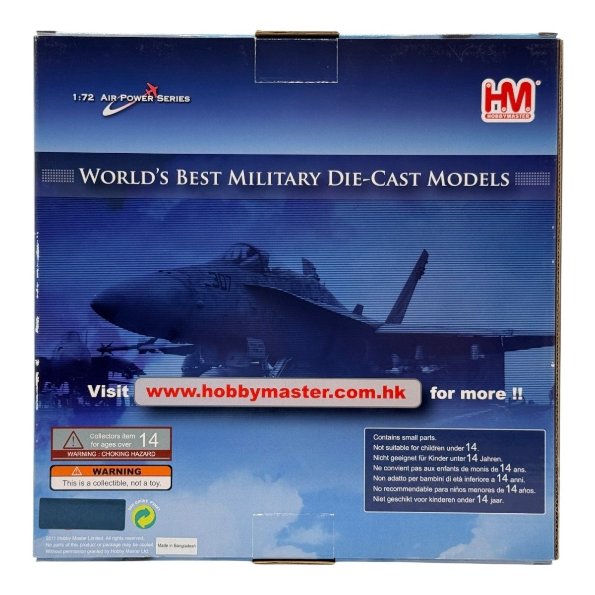 Hobby Master HA3551 1:72 EF - 18A "NATO Tiger Meet 2016" Ala 15 Spanish AF Zaragoz - Hobby Master