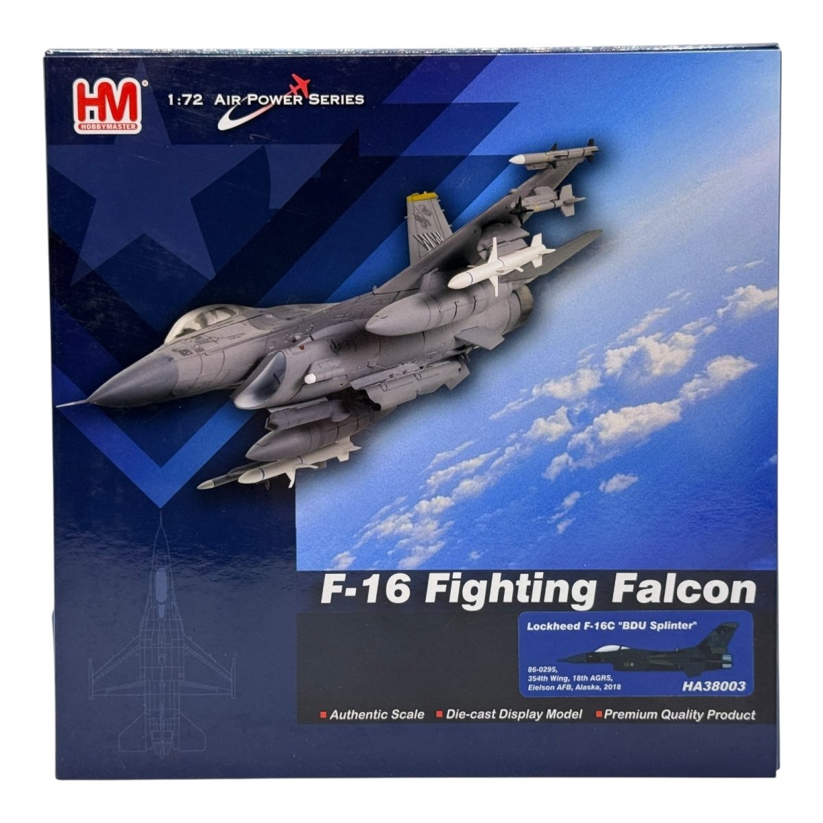 Hobby Master HA38003 1:72 F - 16C BDU Splinter, 86 - 0295, 354th Wing, 18th AGRS - Hobby Master
