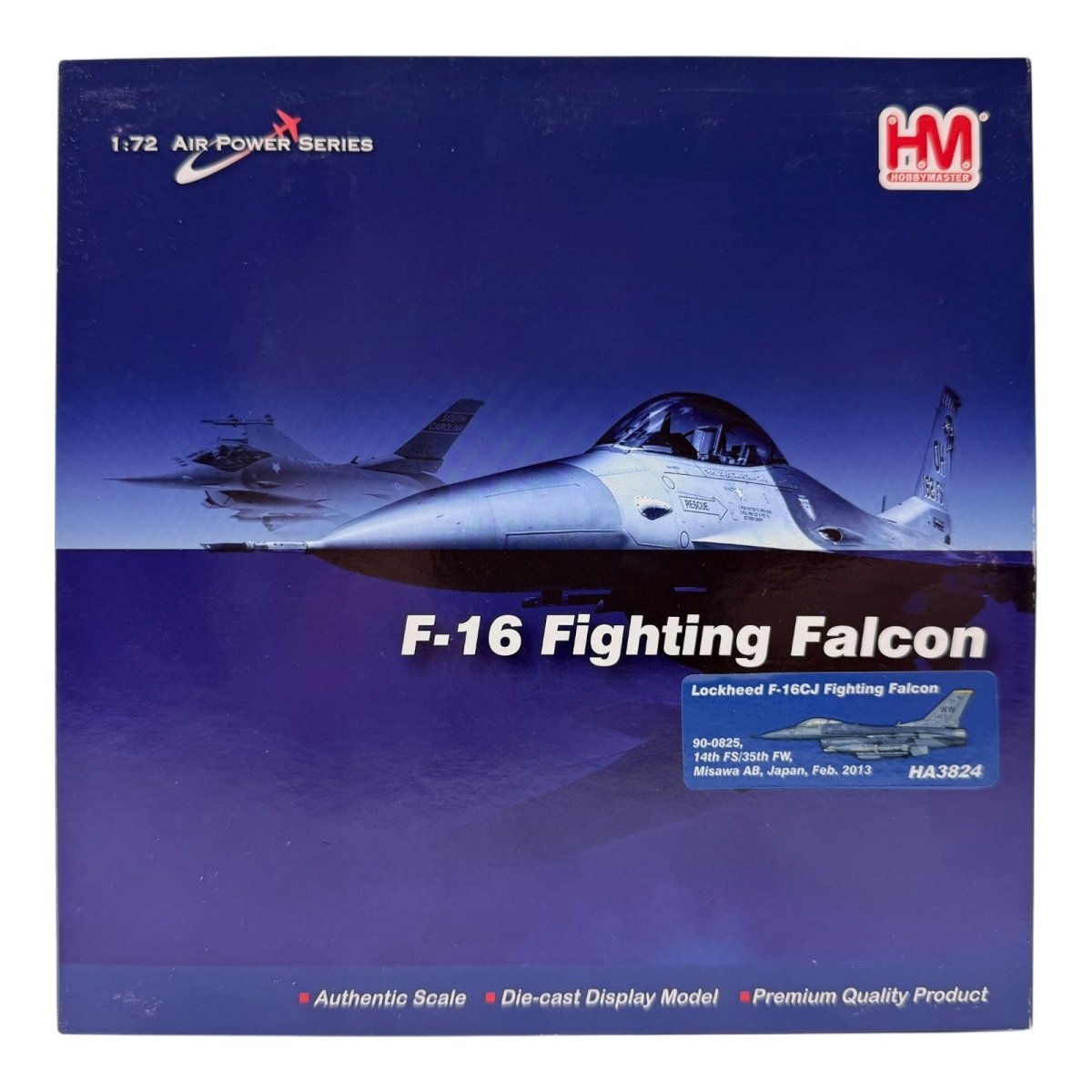 Hobby Master HA3824 1:72 F - 16CJ Falcon, 90 - 0825, 14th FS 35th FW, Misawa AB - Hobby Master