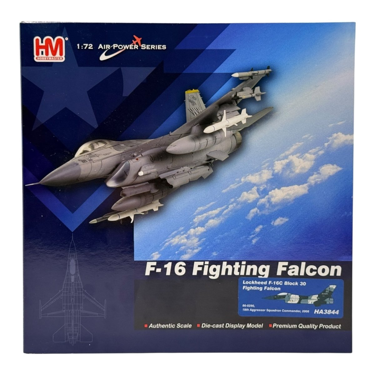 Hobby Master HA3844 1:72 F - 16C Block 30, 86 - 0290 AK, 18th Aggressor Sqn - Hobby Master