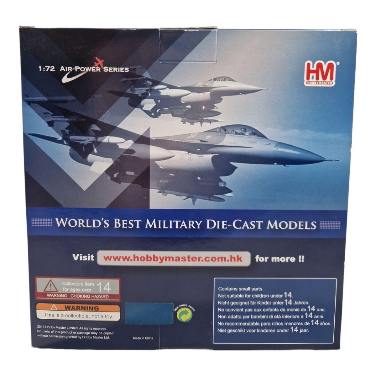 Hobby Master 1:72 F - 16C Block 30, 18th Aggressor Squadron Diecast HA3844 - Hobby Master