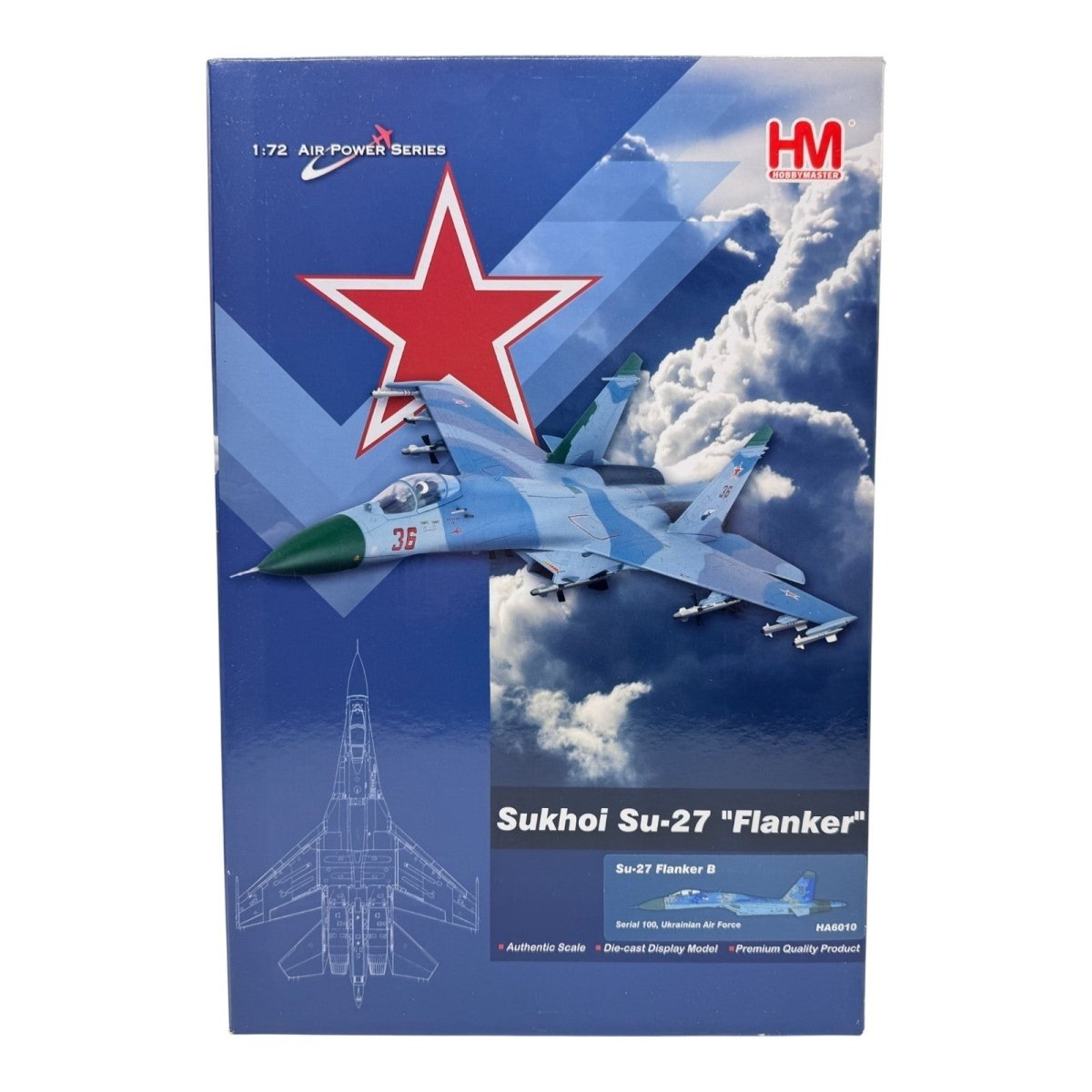 Hobby Master HA6010 1:72 Su - 27 Flanker B Serial 100, Ukrainian Air Force - Hobby Master