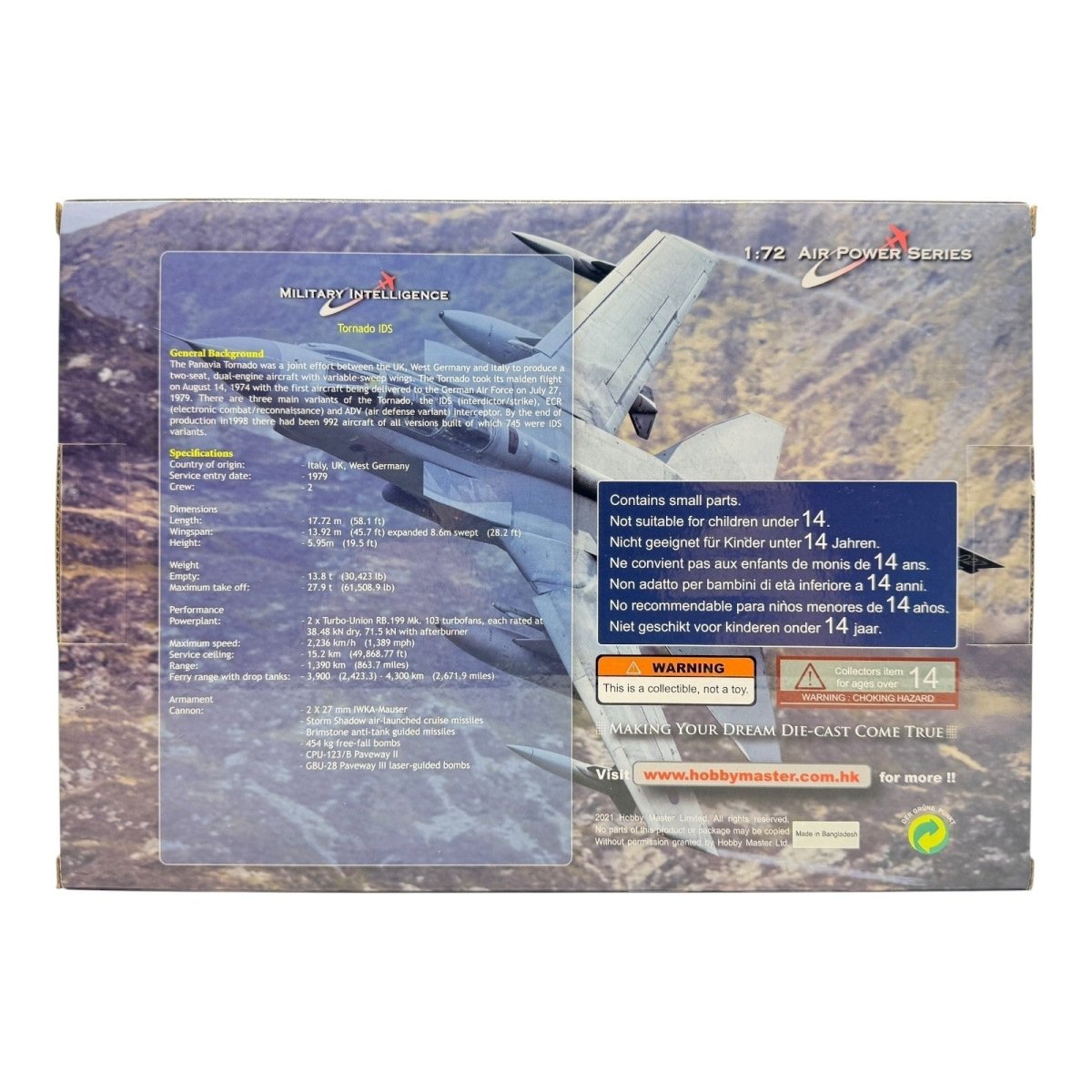 Hobby Master HA6721 1:72 Tornado GR.1B ZA456 617 Sqn RAF Lossiemouth, Dambusters - Hobby Master