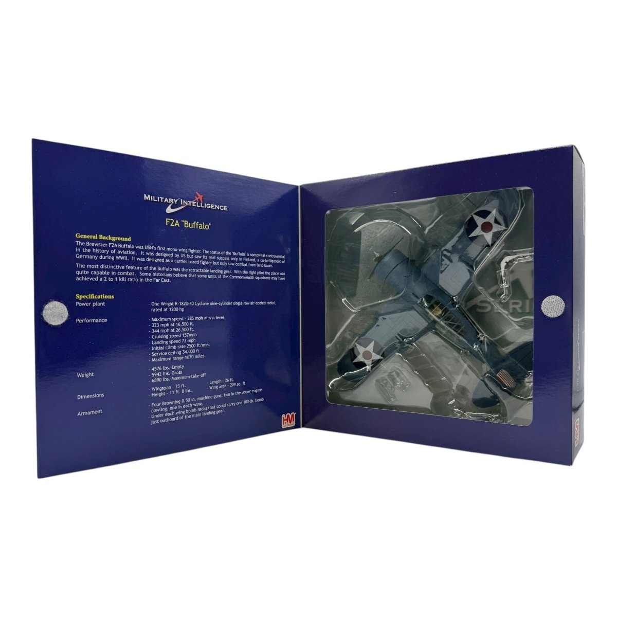 Hobby Master HA7010 1:48 Brewster F2A Buffalo USMC Fighting Falcons, MCAS Ewa - Hobby Master