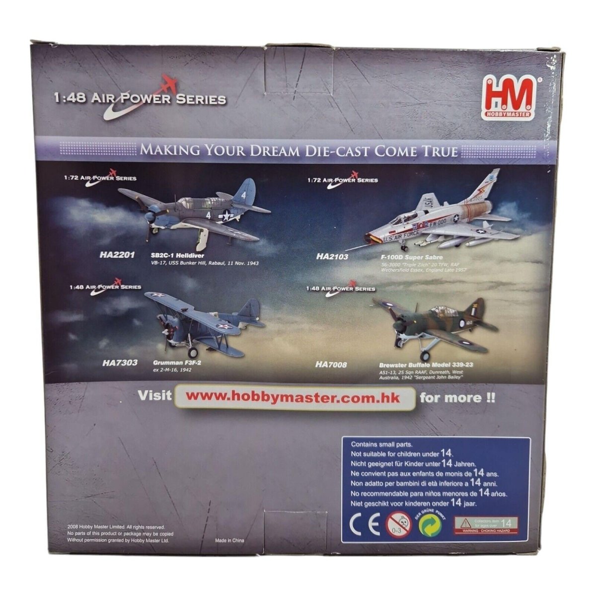 Hobby Master 1:48 Spitfire Mk XIVe Belgian Air Force 1951 Limited Edition HA7108 - Hobby Master