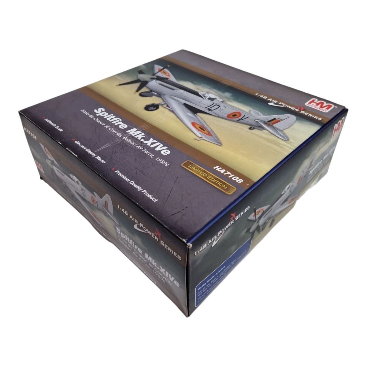Hobby Master 1:48 Spitfire Mk XIVe Belgian Air Force 1951 Limited Edition HA7108 - Hobby Master