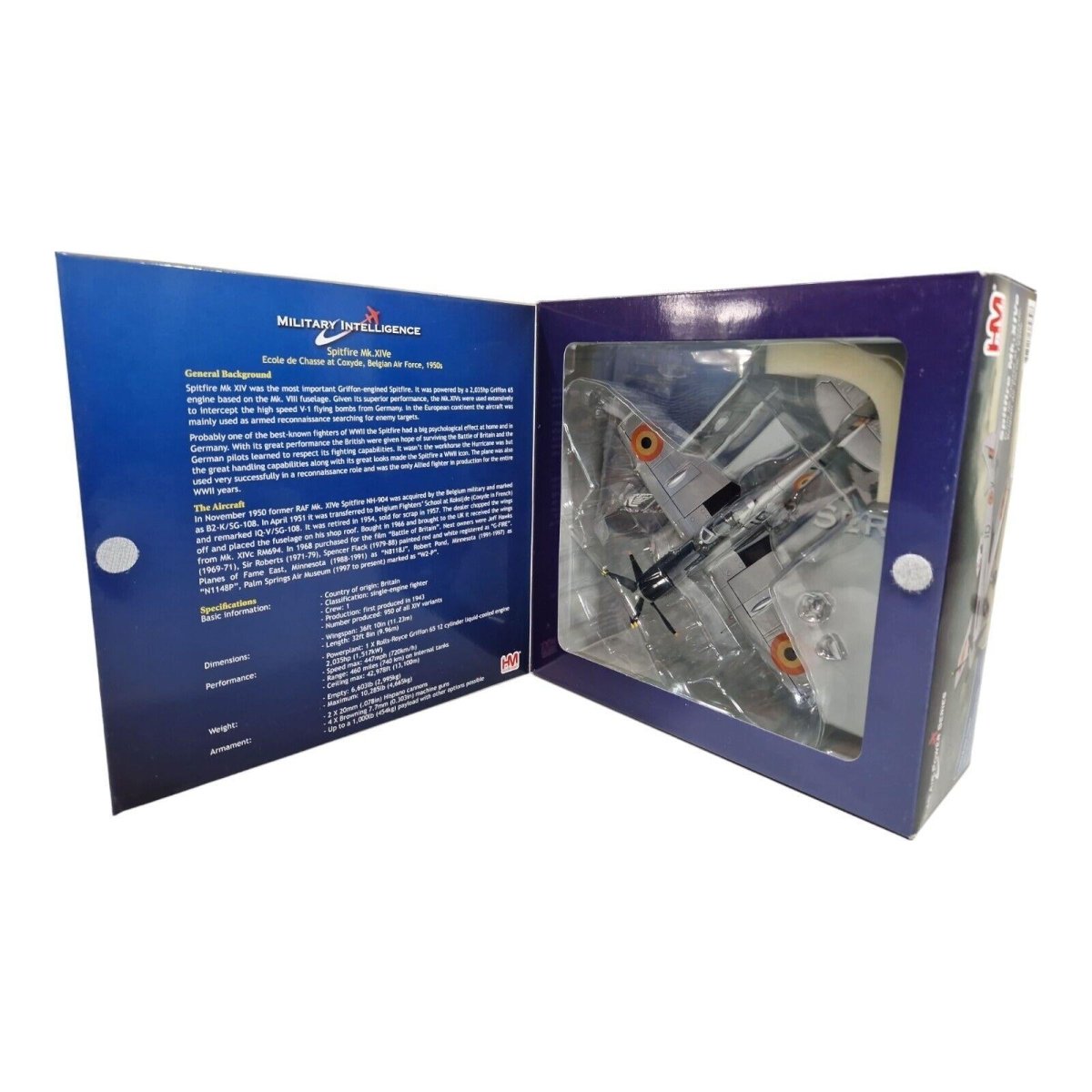 Hobby Master 1:48 Spitfire Mk XIVe Belgian Air Force 1951 Limited Edition HA7108 - Hobby Master