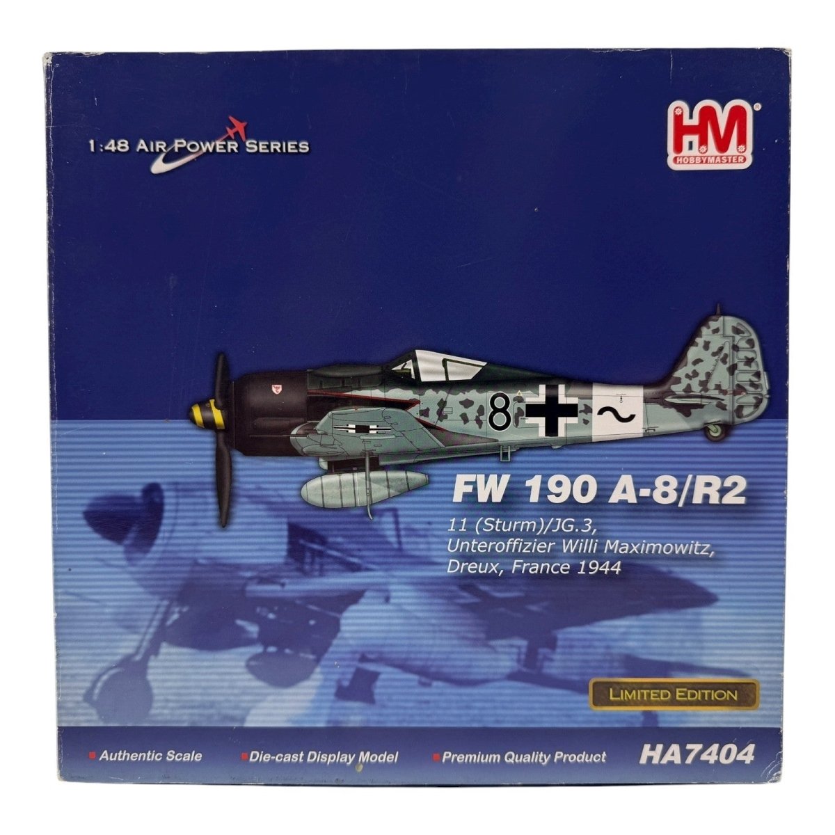Hobby Master HA7404 1:48 Focke Wulf FW 190 A - 8/R2, Willi Maximowitz, France 1944 - Hobby Master