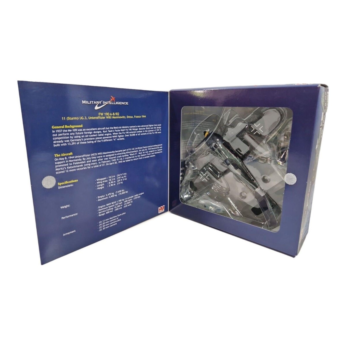 Hobby Master 1:48 FW - 190 A - 8/R2 JG.3 Willi Maximowitz France 1944 Limited Edition HA7404 - Hobby Master