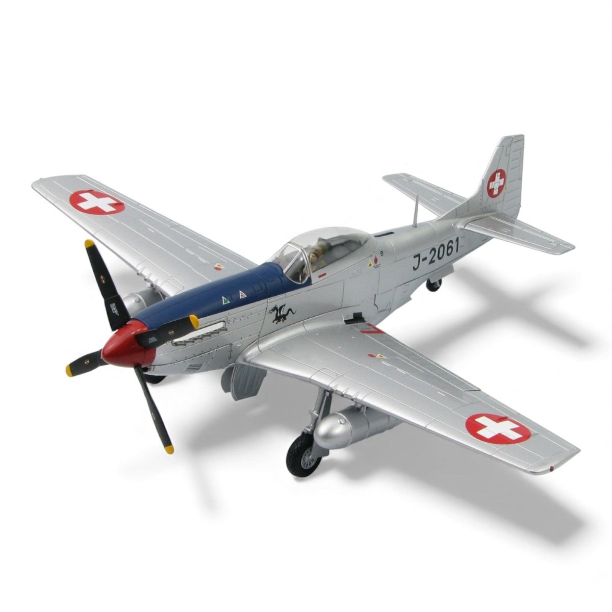 Hobby Master HA7725 1:48 P - 51D Mustang J - 2061, FISt 16, Swiss AF, September 1949 - Hobby Master