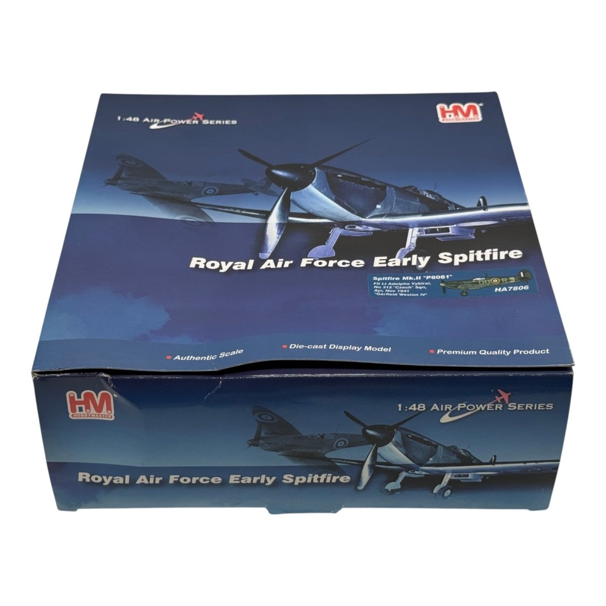 Hobby Master HA7806 1:48 Supermarine Spitfire Mk II RAF No.312 Czech Sqn DU-R Garfield Weston IV Adolf Vybiral 1941 - Hobby Master