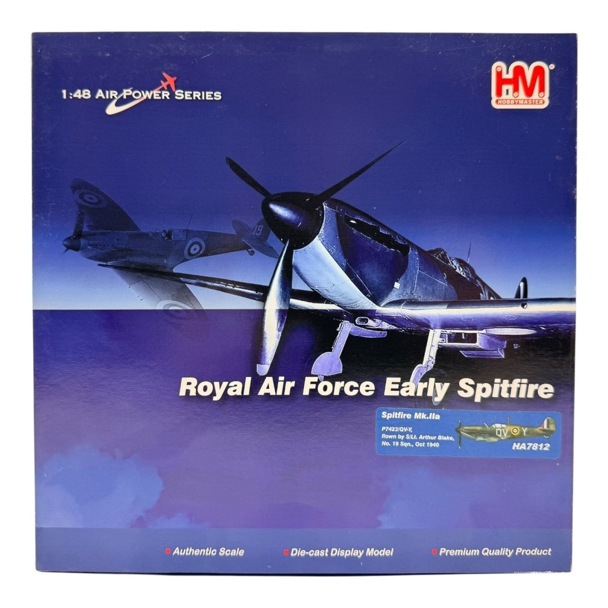 Hobby Master HA7812 1:48 Spitfire Mk.IIa P7423/QV - Y, Arthur Blake 19 Sqn 1940 - Hobby Master