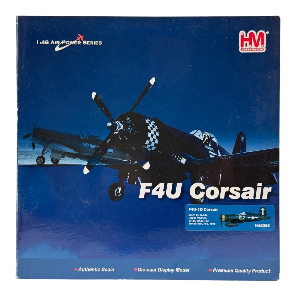 Hobby Master HA8206 1:48 Vought F4U Corsair USN VF - 84 Wolf Gang White 167 - Hobby Master