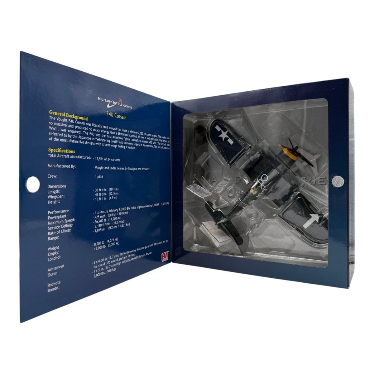 Hobby Master HA8212A 1:48 Vought F4U Corsair USMC VMF - 221 Dean Caswell Signed - Hobby Master