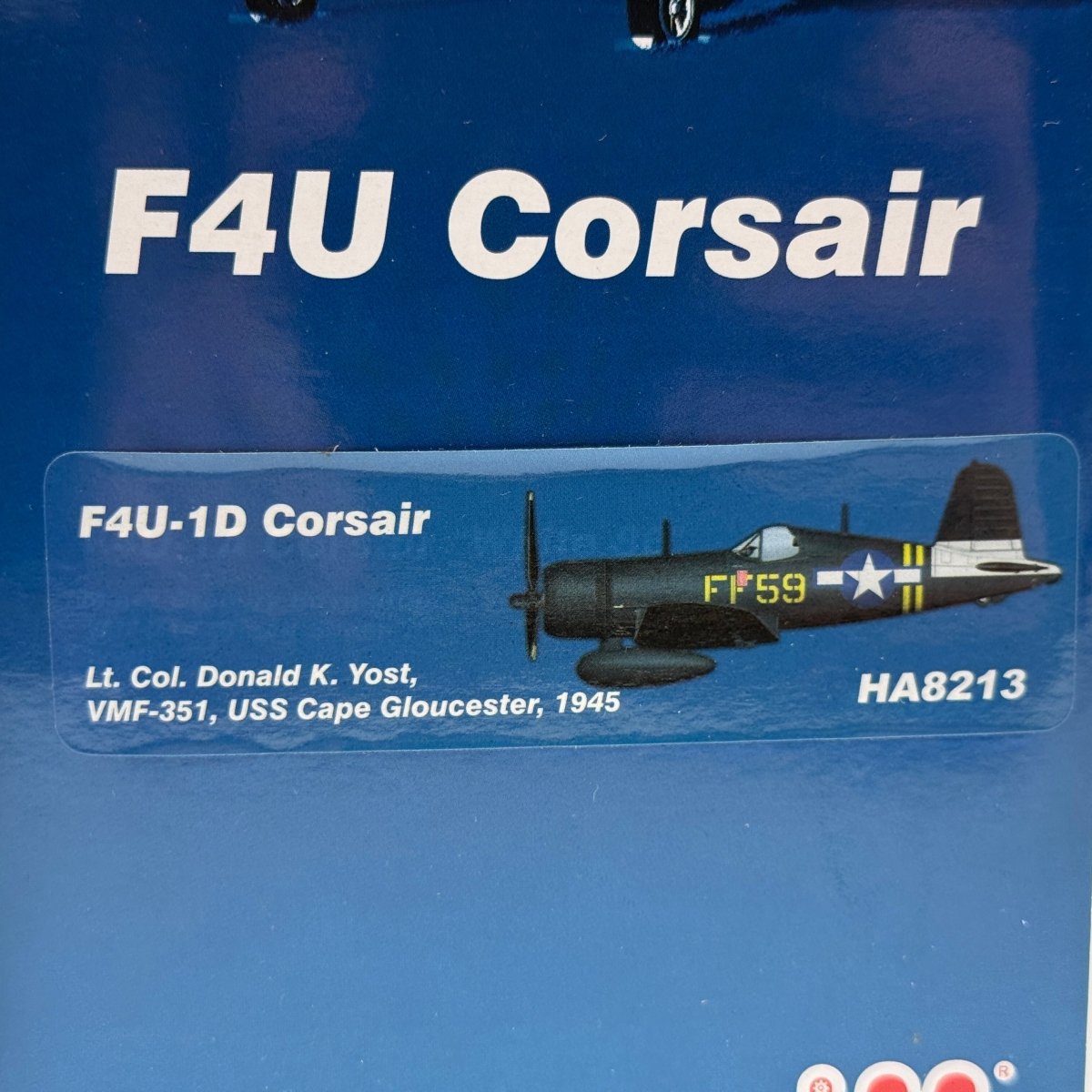 Hobby Master HA8213 1:48 Vought F4U Corsair USMC VMF - 351 Yellow FF59 - Hobby Master