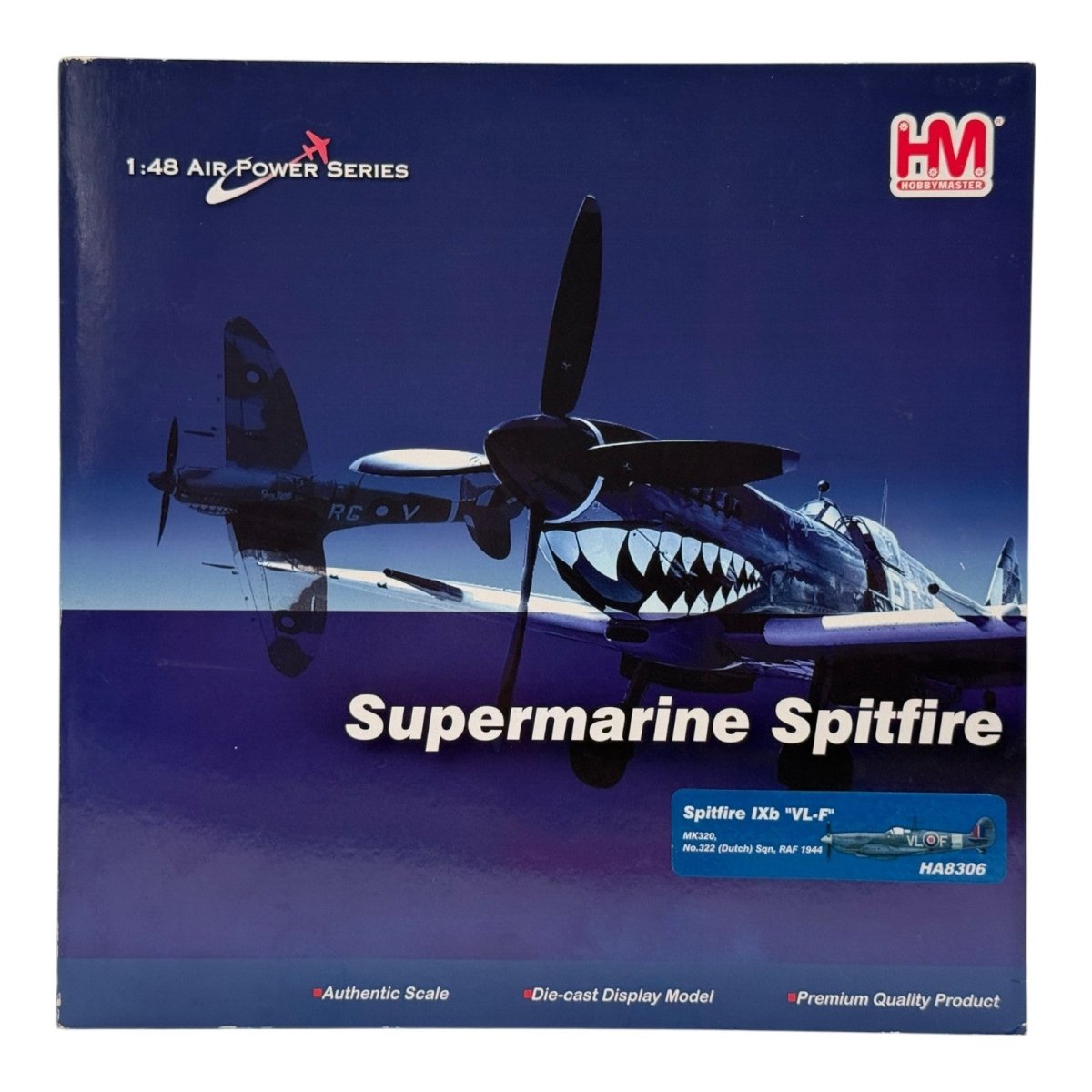 Hobby Master HA8306 1:48 Supermarine Spitfire Mk IX RAF No.322 Dutch Sqn 1944 - Hobby Master