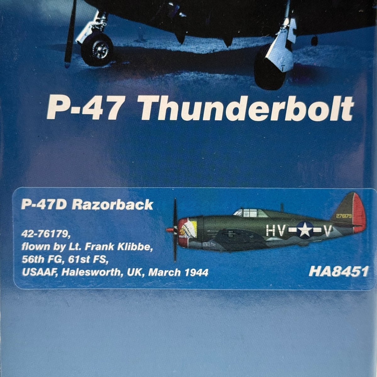 Hobby Master HA8451 1:48 Republic P - 47D Thunderbolt Little Chief Frank Klibbe - Hobby Master