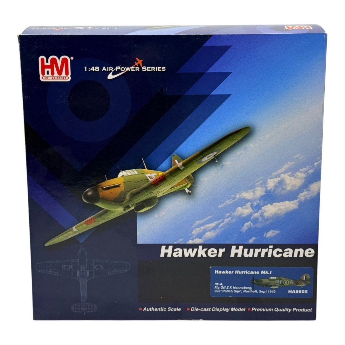 Hobby Master HA8605 1:48 Hawker Hurricane Mk I RAF 303 Sqn Battle of Britain - Hobby Master
