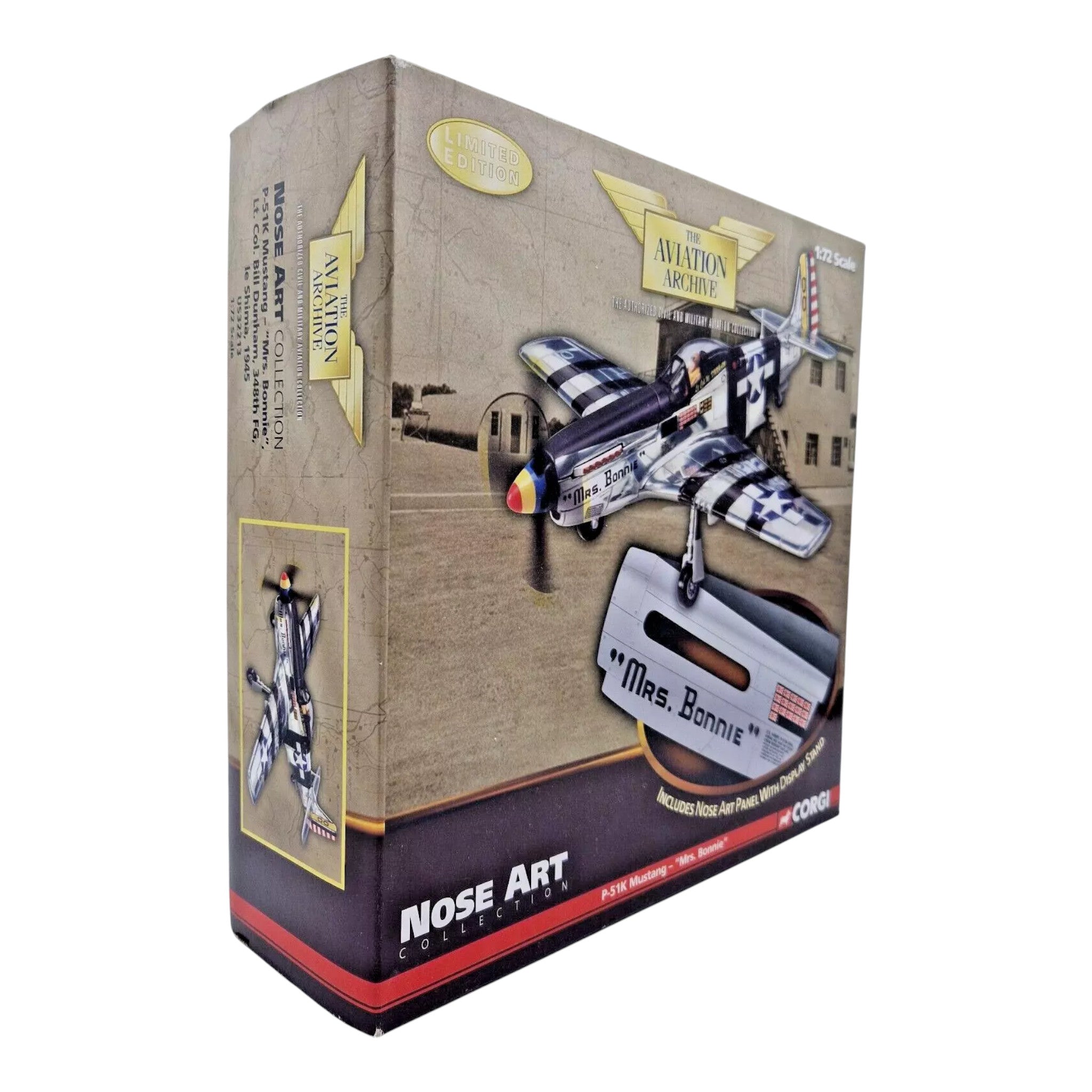 Corgi Aviation Archive 1:72 P-51K Mustang “Mrs Bonnie” Nose Art US32213