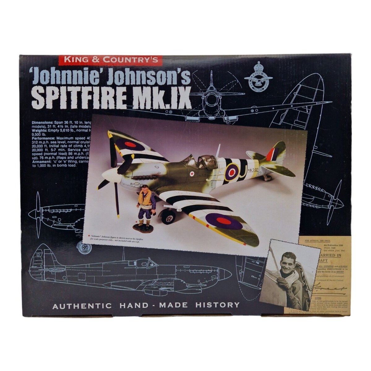 King & Country 1:30 Spitfire Mk.IX J.E. 'Johnnie' Johnson RAF42 - King & Country