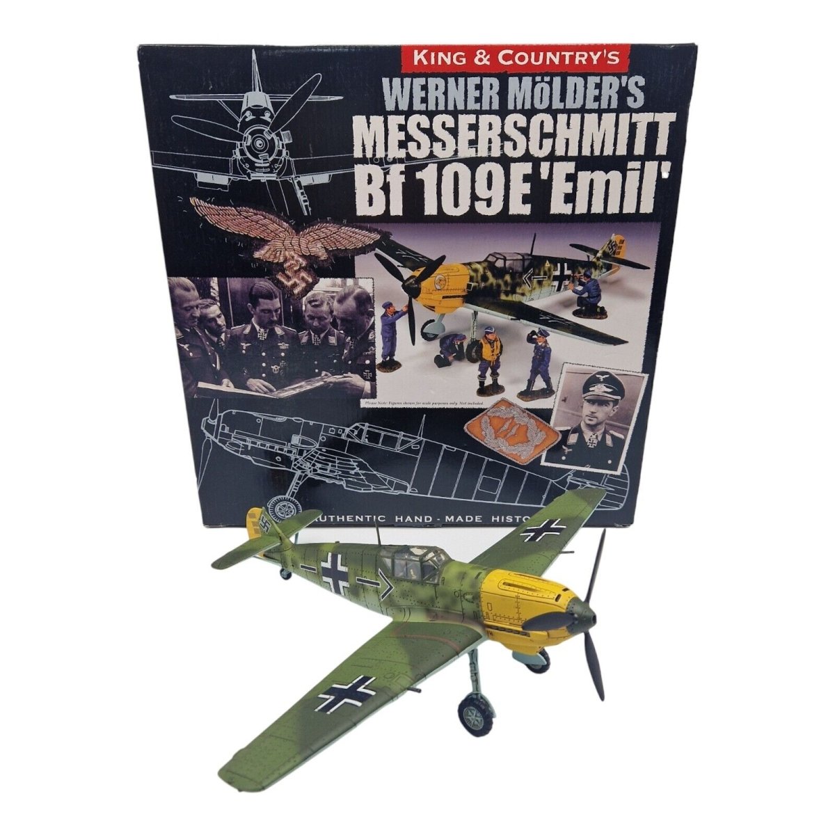 King & Country 1:30 Werner Molder's Messerschmitt Bf 109E 'Emil' LW044 - King & Country