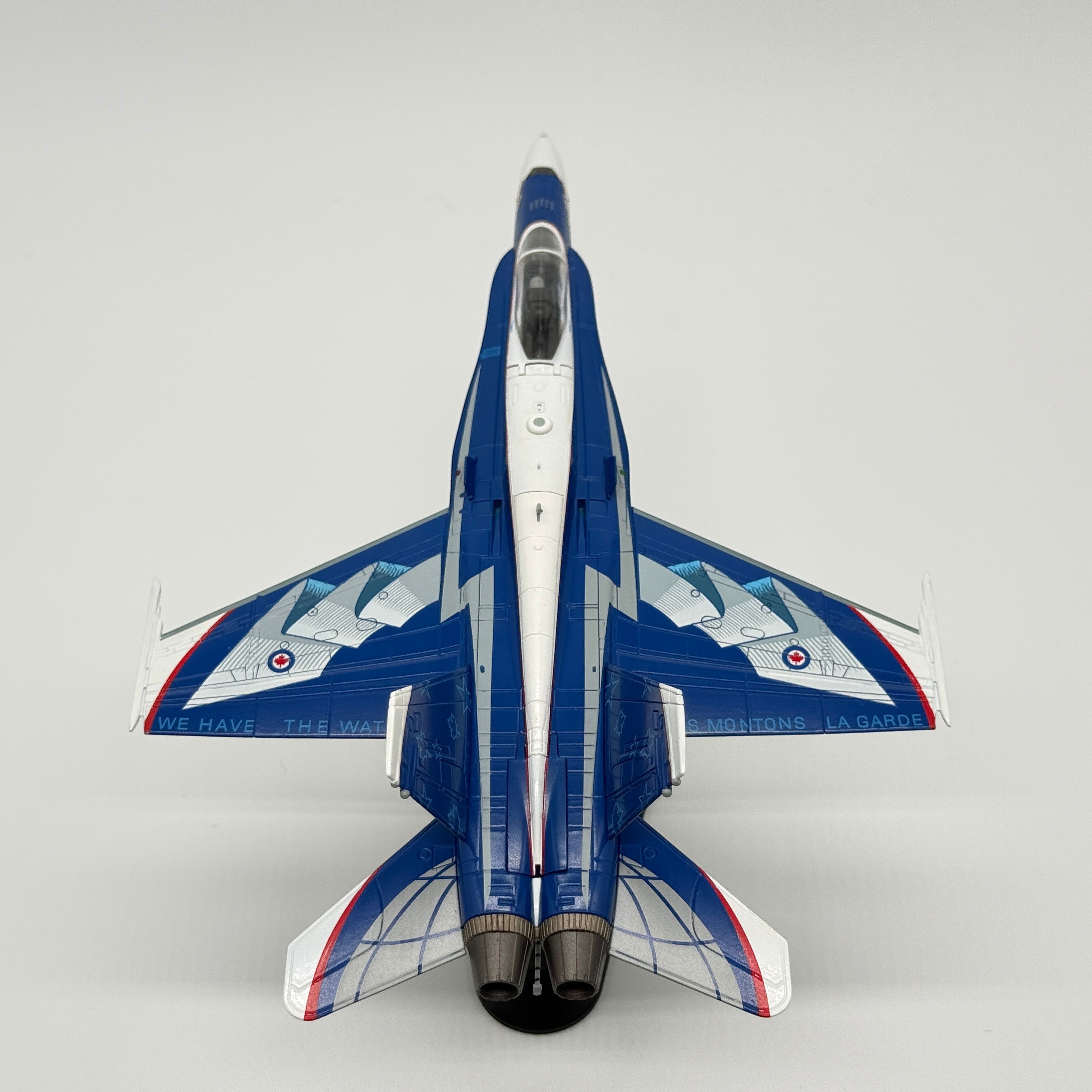 The Collectables Vault Hobby Master 1:72 CF-18 Hornet diecast model in blue NORAD 60th anniversary commemorative livery