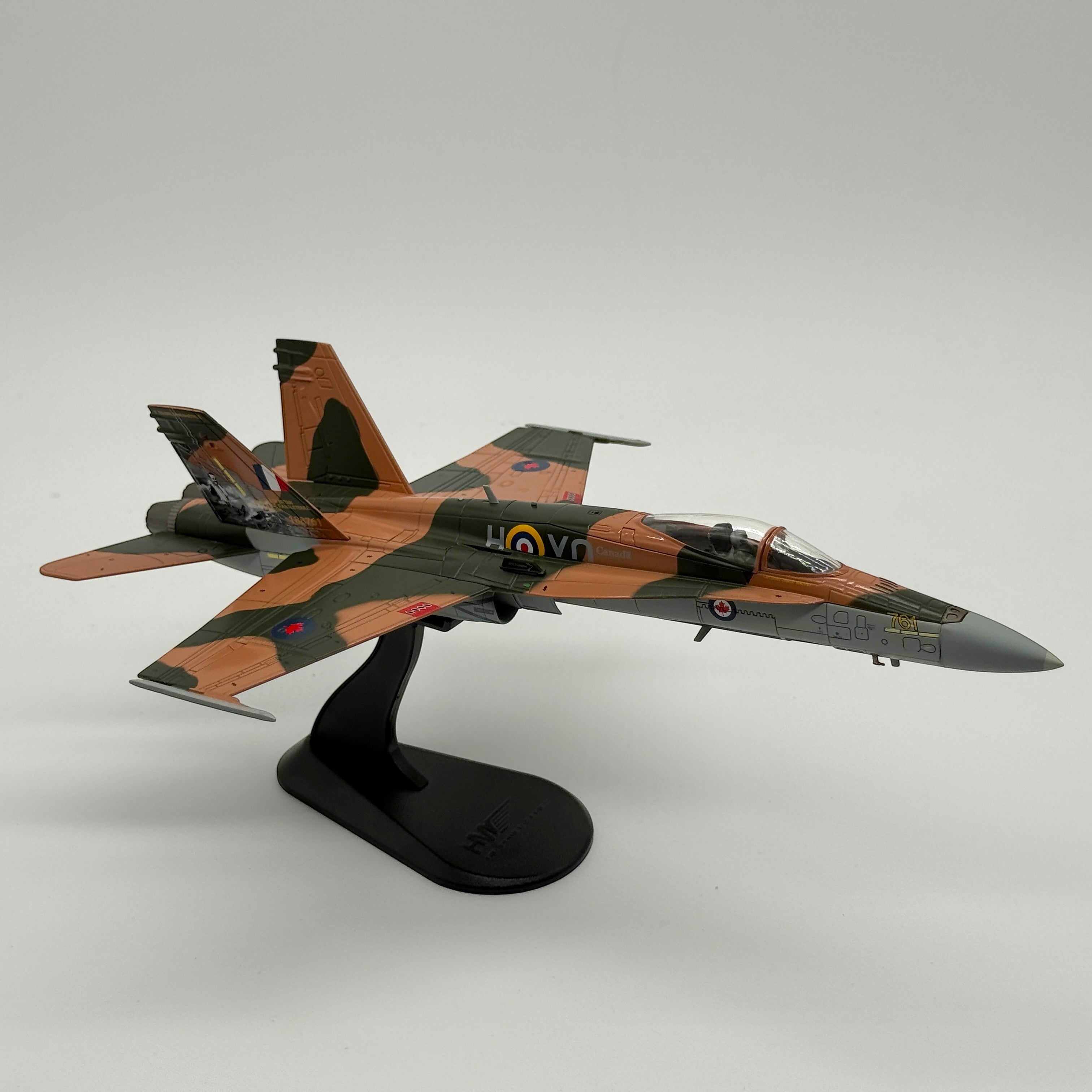 The Collectables Vault 1:72 scale Hobby Master CF-18 Hornet model in Battle of Britain 75th anniversary camouflage.