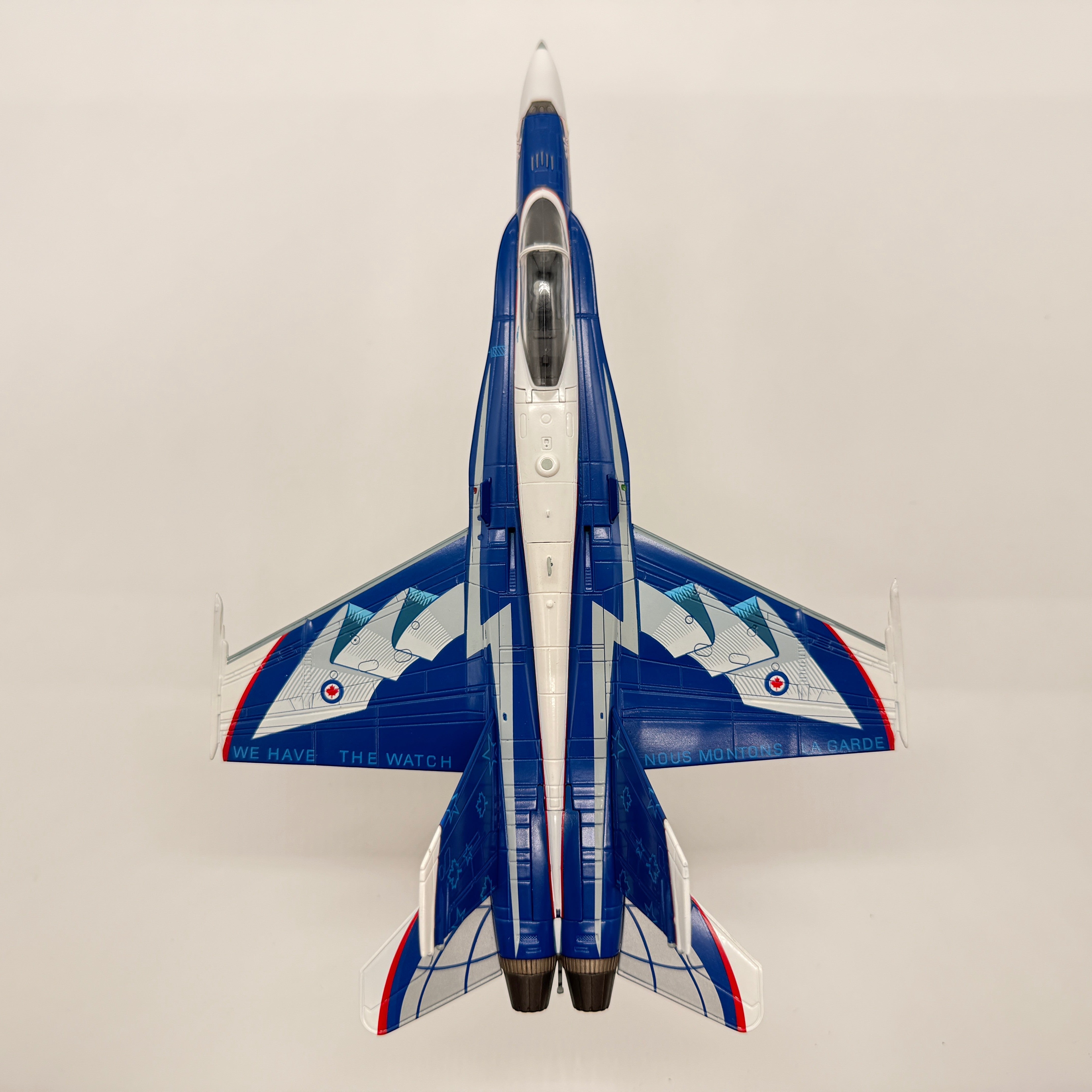 The Collectables Vault Hobby Master 1:72 CF-18 Hornet diecast model in blue NORAD 60th anniversary commemorative livery