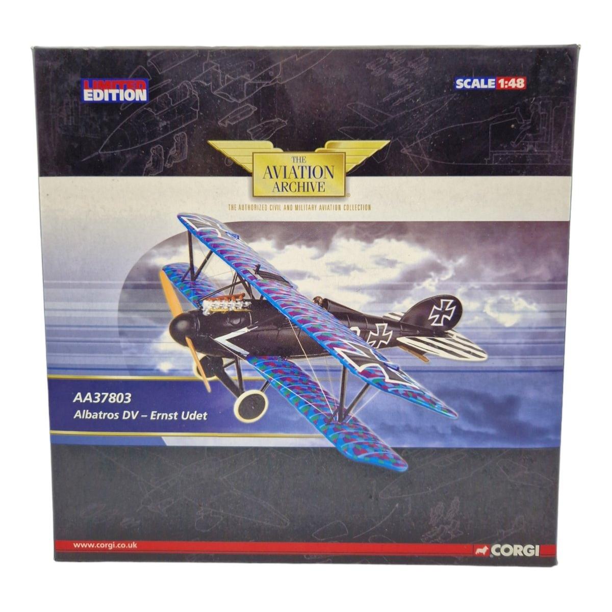Corgi Aviation Archive 1:48 Scale Albatros DV - Ernst Udet AA37803 - Corgi