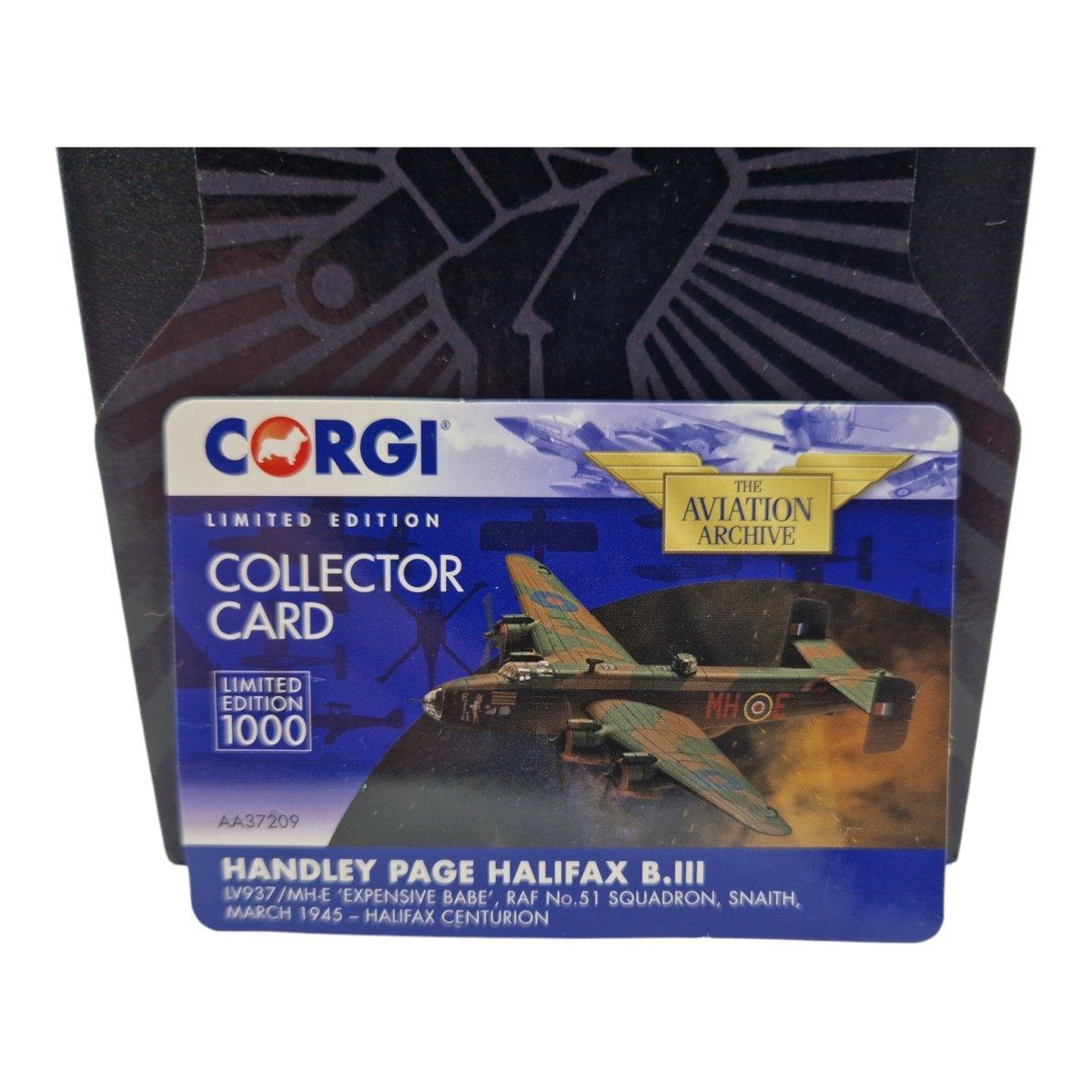 Corgi Aviation Archive 1:72 Handley Page Halifax B.III LV937/MH - E "Expensive Babe" AA37209 - Corgi
