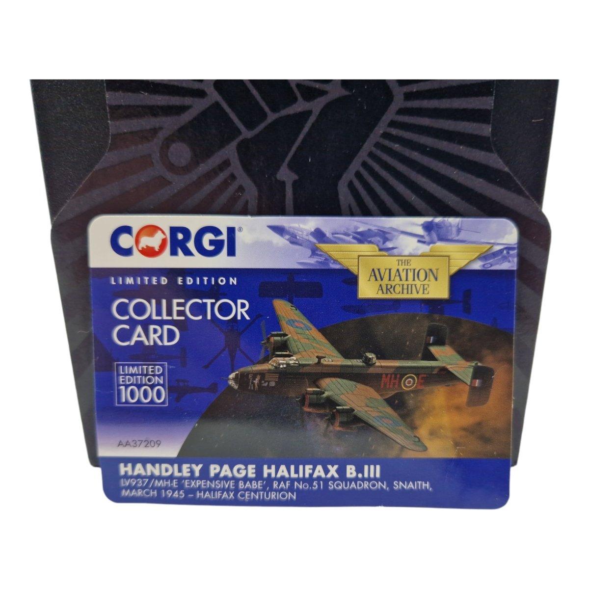 Corgi Aviation Archive 1:72 Handley Page Halifax B.III LV937/MH - E "Expensive Babe" AA37209 - Corgi