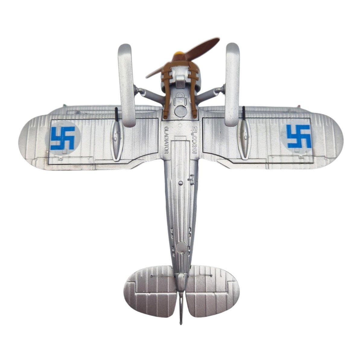 Corgi Aviation Archive 1:72 J - 8A Gladiator With Skis & Diorama Royal Swedish Air Force AA36204 - Corgi