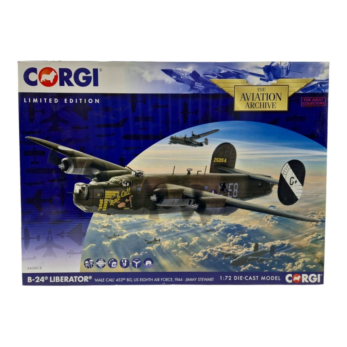 Corgi Aviation Archive 1:72 USAAF Consolidated B - 24 Liberator 'Male Call' AA34018 - Corgi