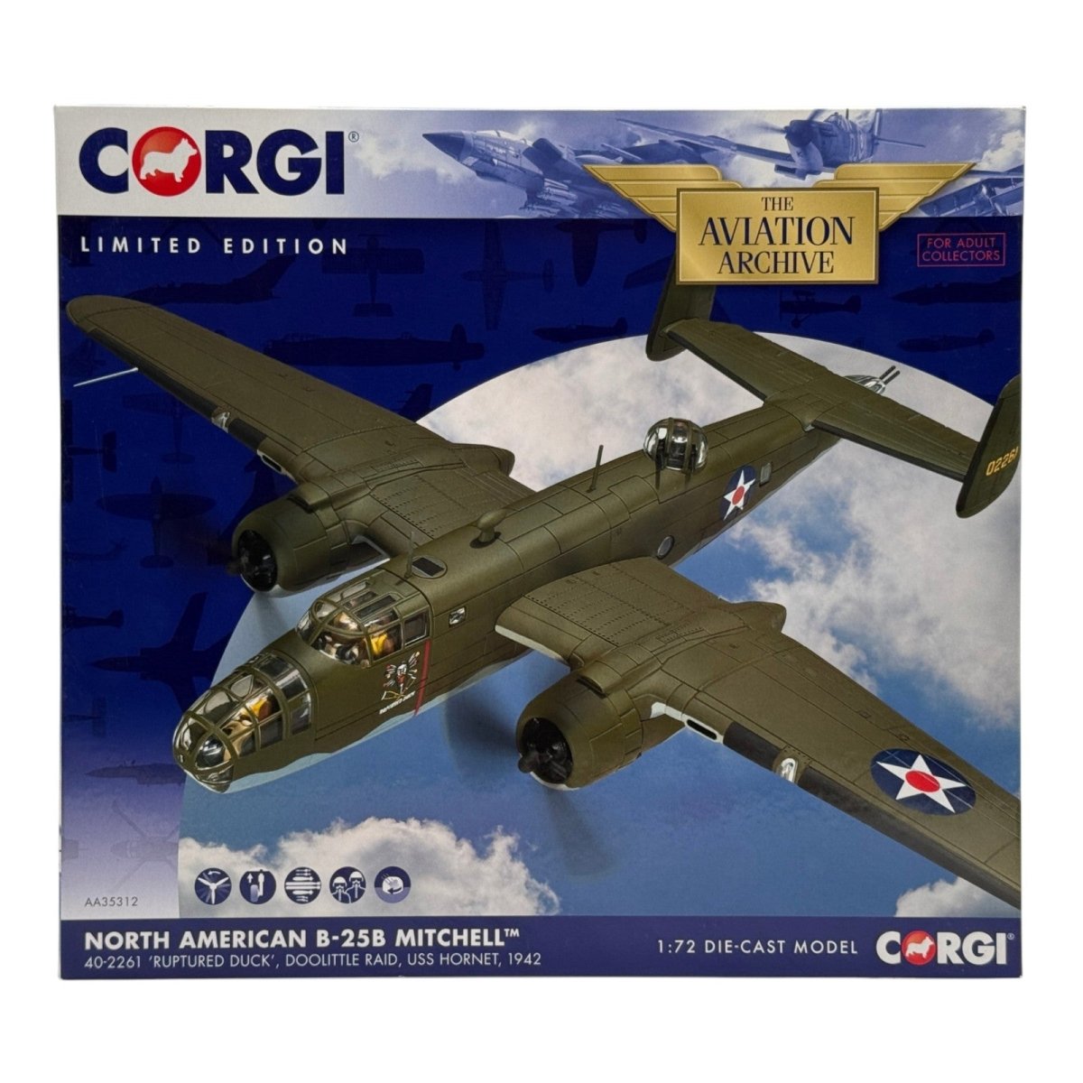 History Behind Corgi AA35312: B-25B “Ruptured Duck” and the Doolittle Raid - The Collectables Vault