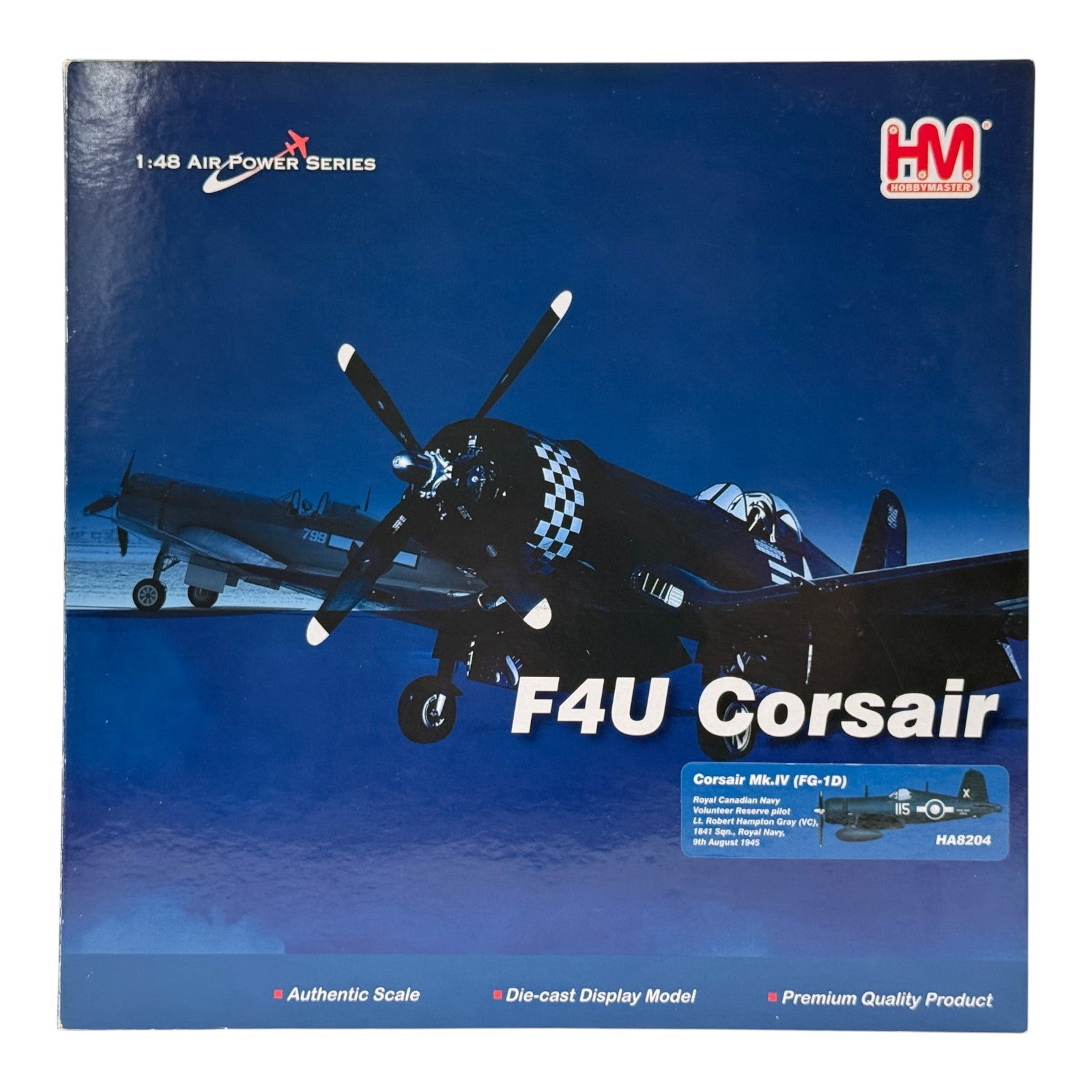Hobby Master HA8204 1:48 Vought FG-1D Corsair RNFAA No.1841 NAS Hampton Gray