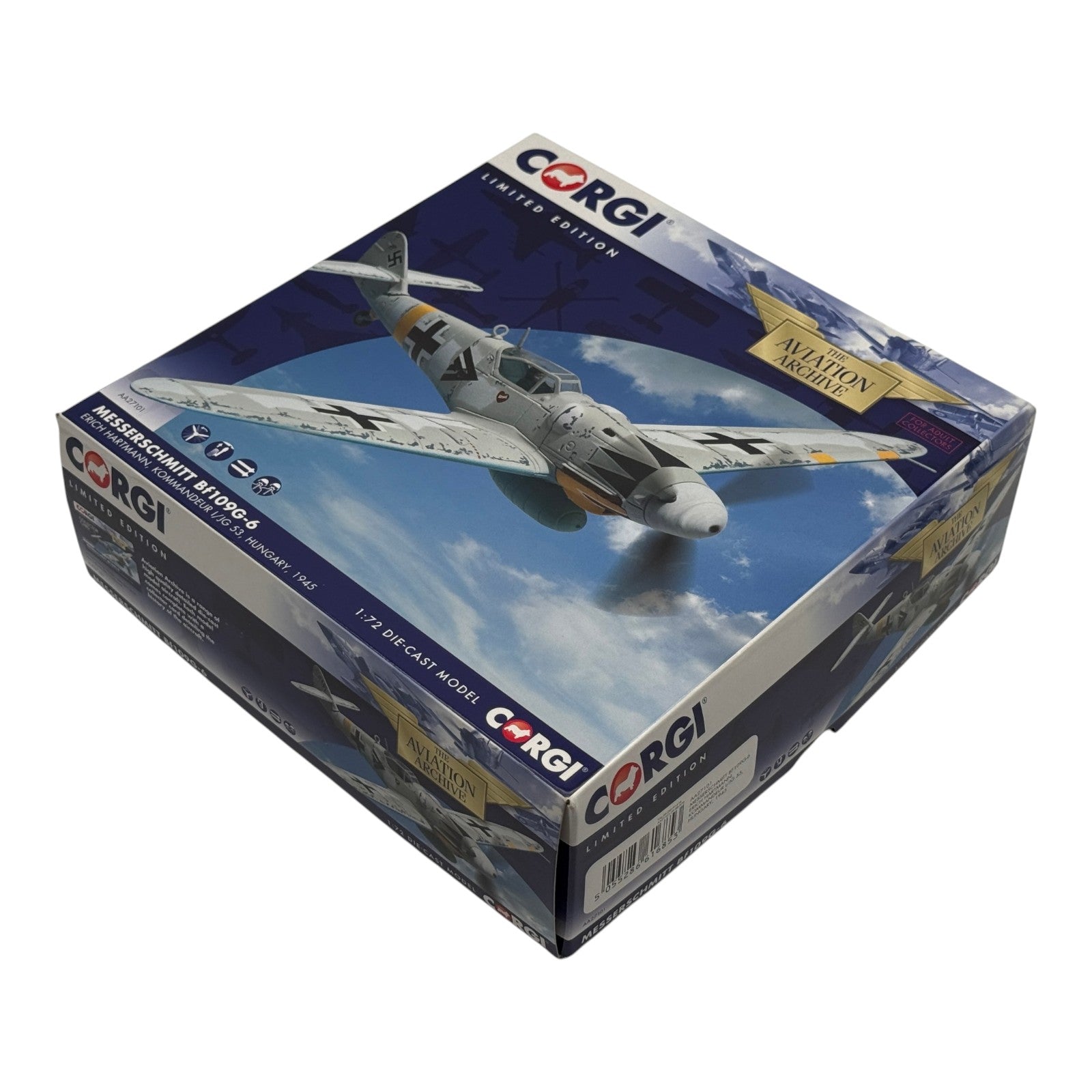 Corgi AA27101 1:72 Messerschmitt Bf 109G Luftwaffe 1./JG 53 Erich Hartmann 1945
