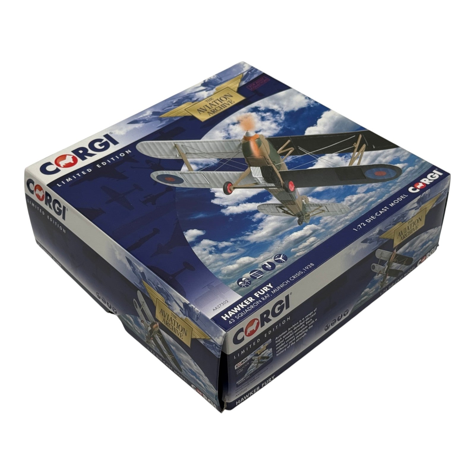 Corgi AA27302 1:72 Hawker Fury Mk I RAF No.43 Sqn Munich Crisis 1938