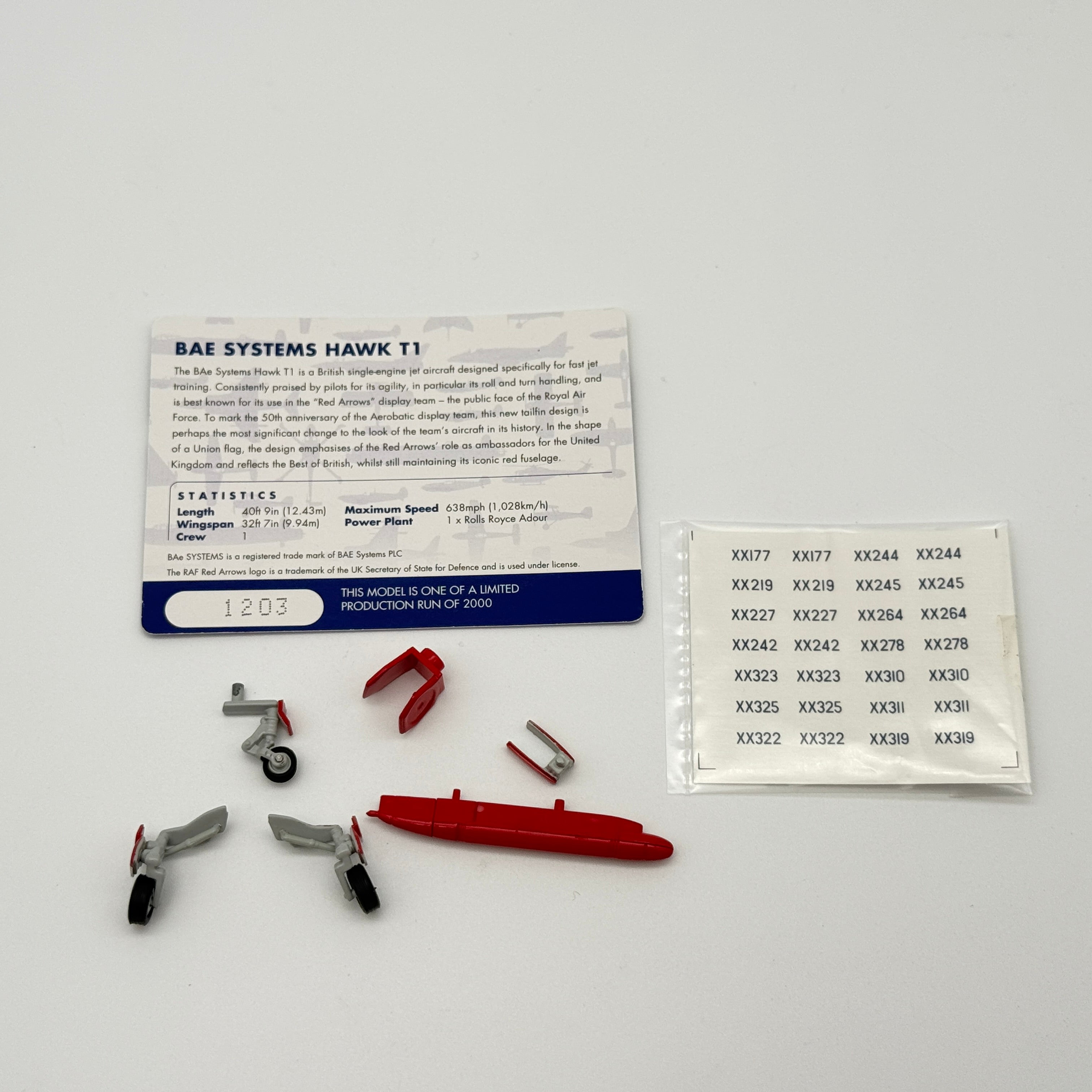 Corgi AA36011 1:72 BAE Hawk T.Mk 1 RAF Red Arrows 50th Season 2014