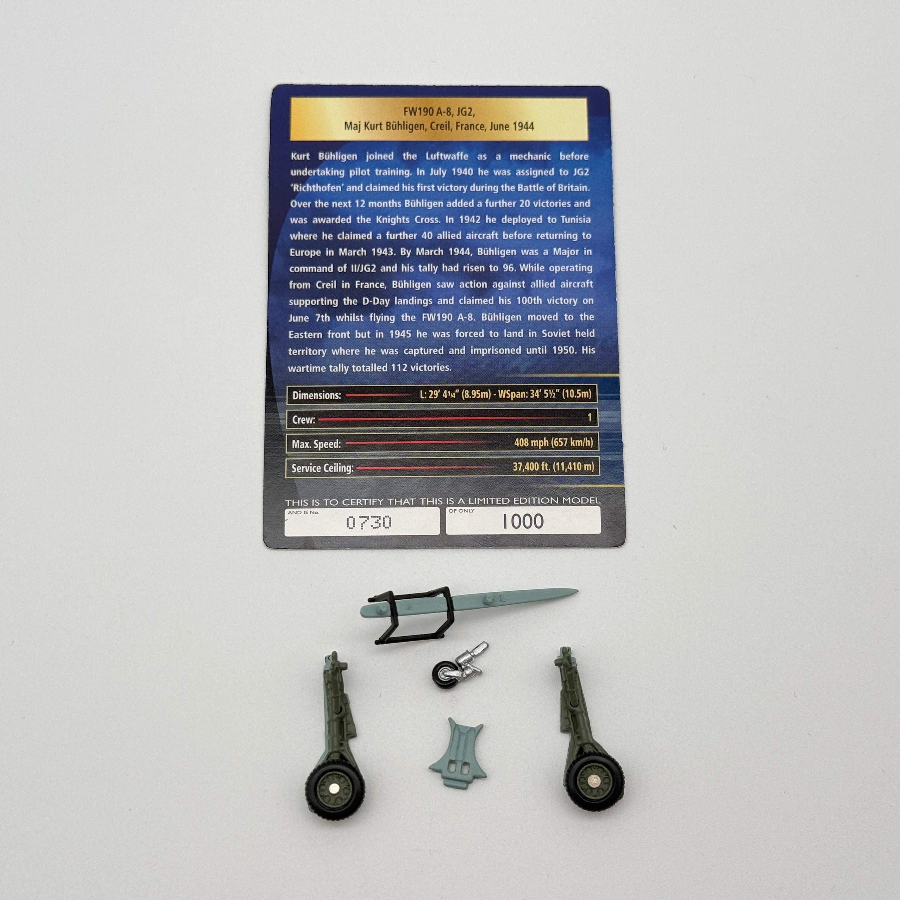 Corgi AA34315 1:72 Focke-Wulf Fw 190A Luftwaffe JG 2 Kurt Buhligen France 1944