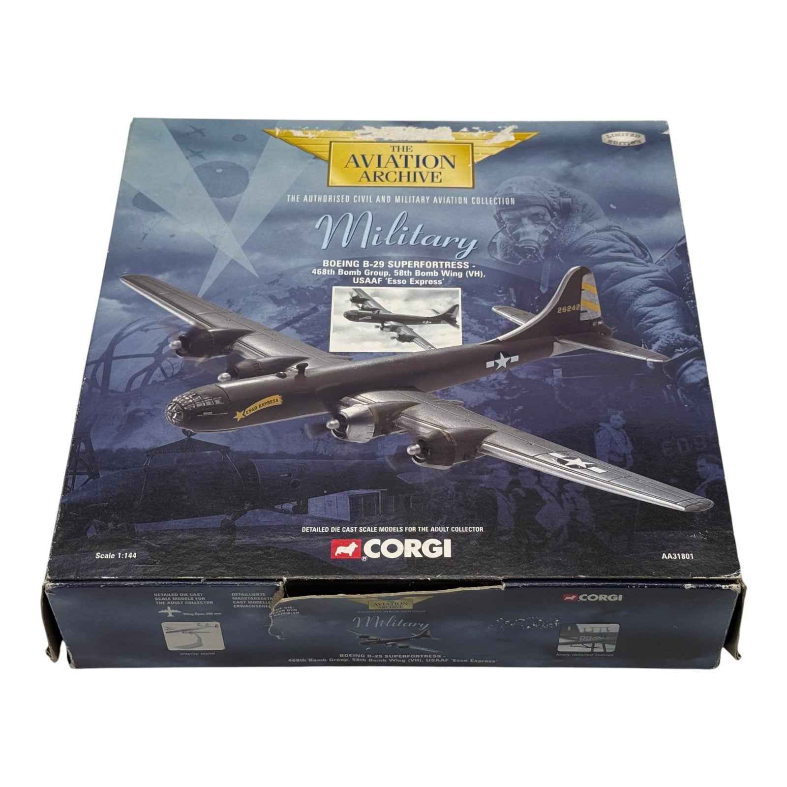 Corgi AA31801 1:144 Boeing B-29 Superfortress USAAF 58th BW Esso Express