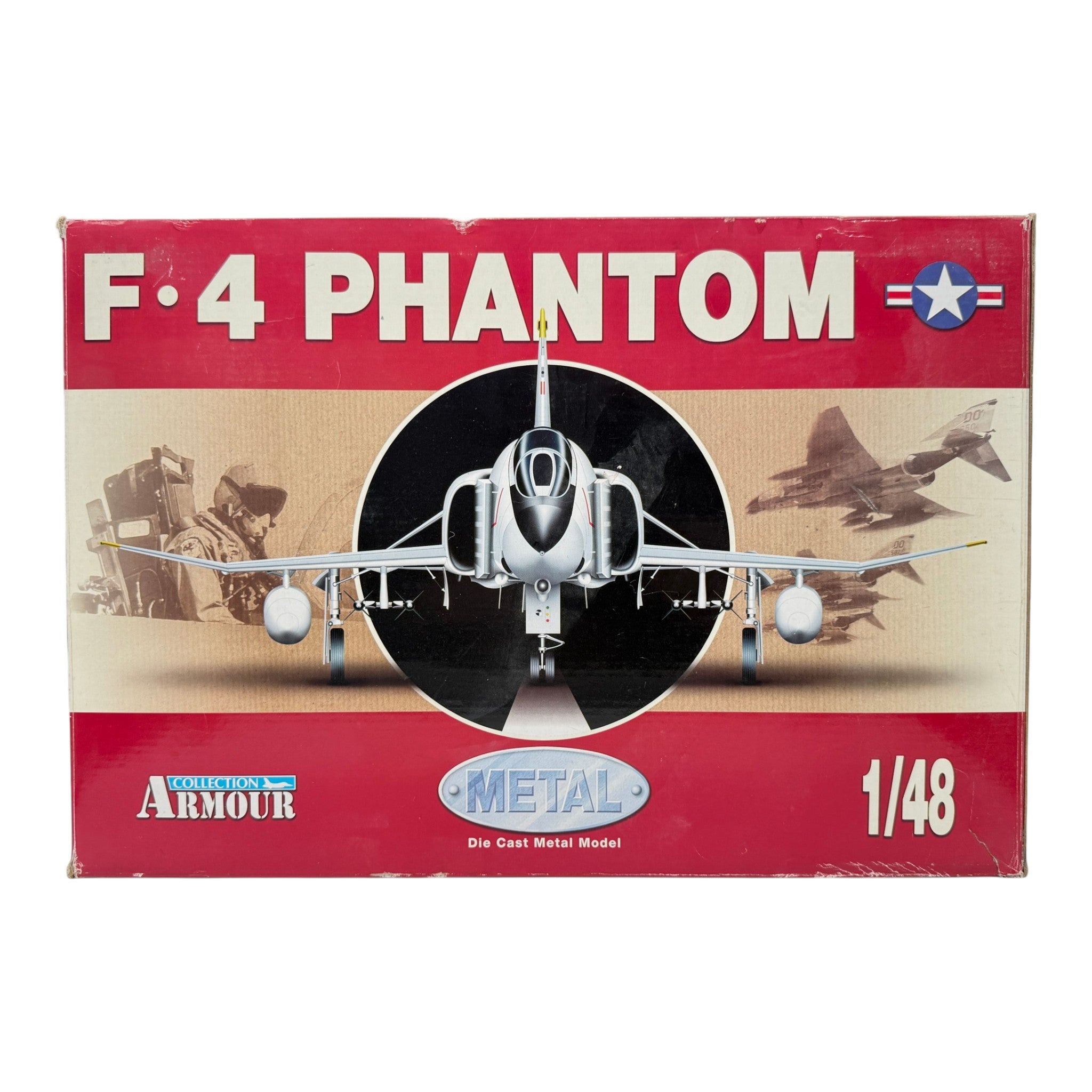 Franklin Mint Armour 98003 1:48 F-4J Phantom II USMC VMFA-232 Red Devils *ISSUES*