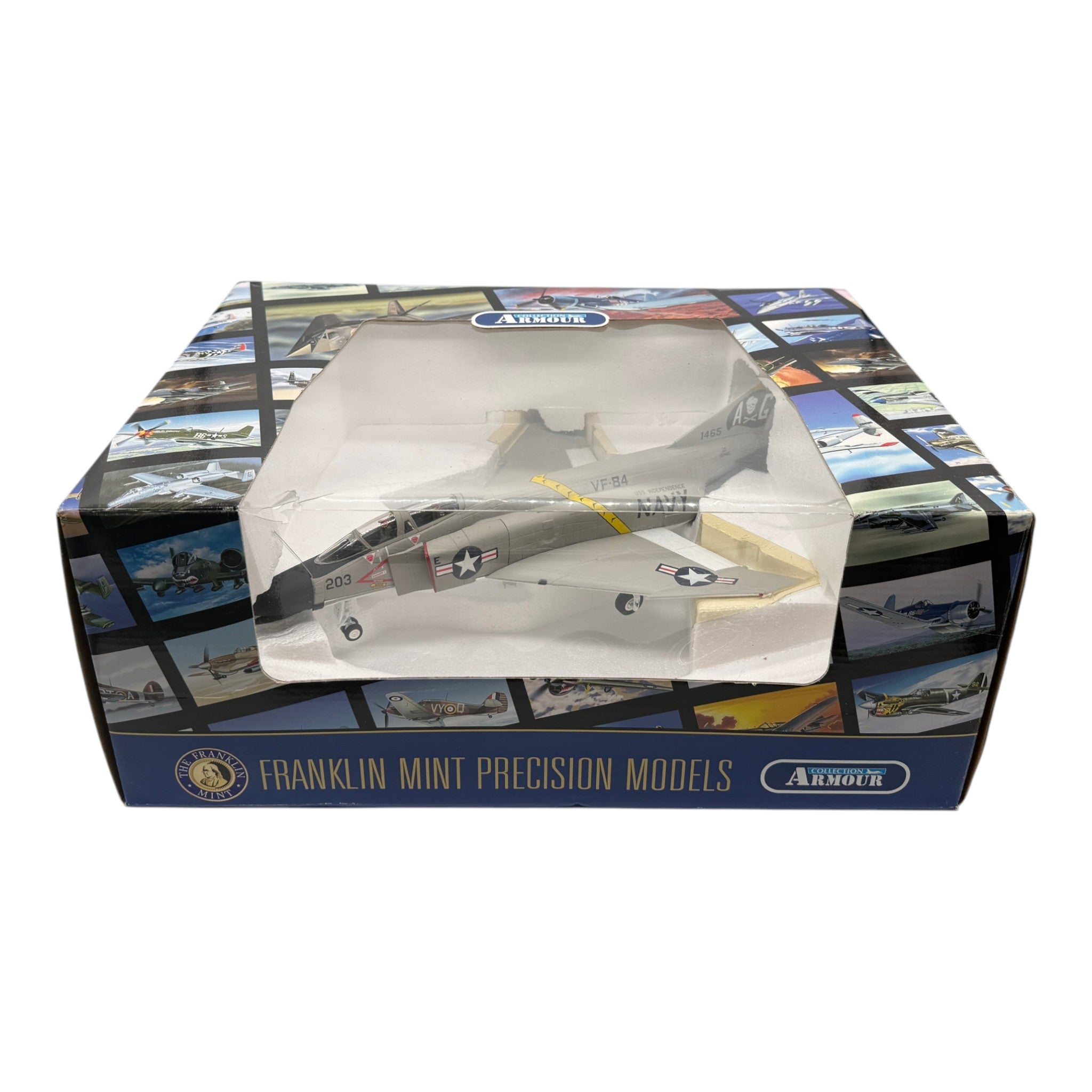 Franklin Mint Armour B11B588 1:48 F-4 Phantom USN VF-84 Jolly Rogers *ISSUES*