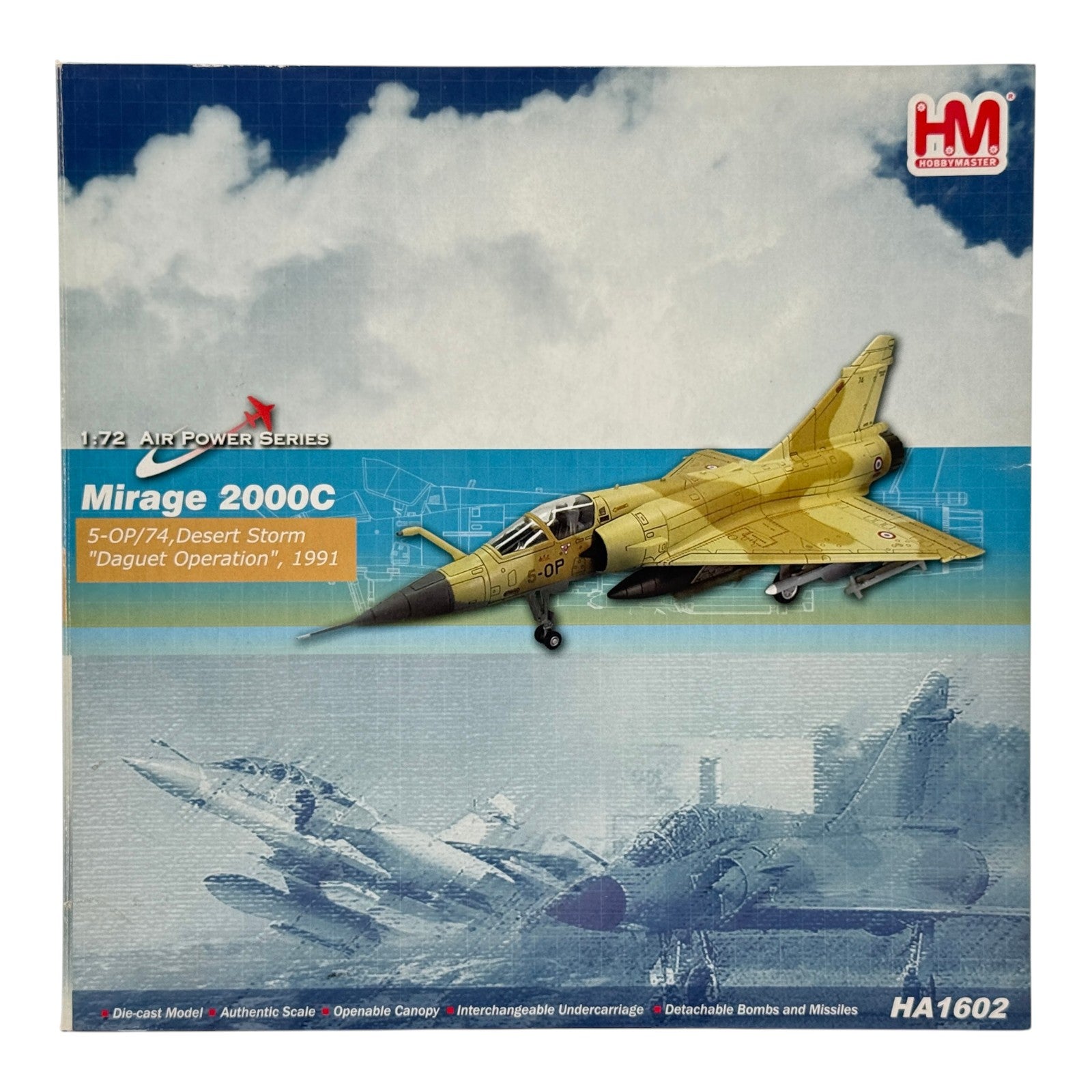 Hobby Master HA1602 1:72 Dassault Mirage 2000C Armee de l'Air EC 2/5 1991