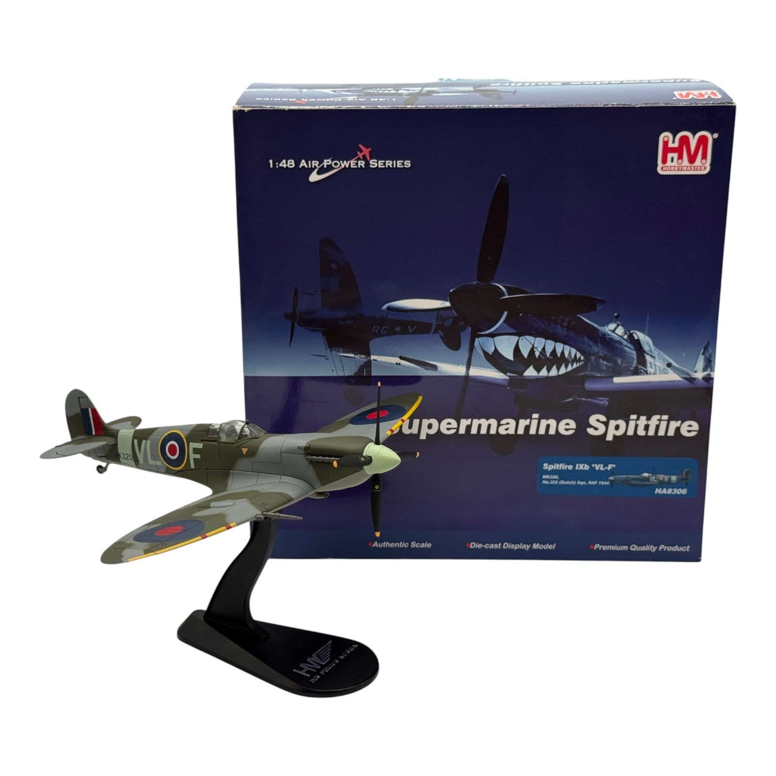 Hobby Master HA8306 1:48 Supermarine Spitfire Mk IX RAF No.322 Dutch Sqn 1944