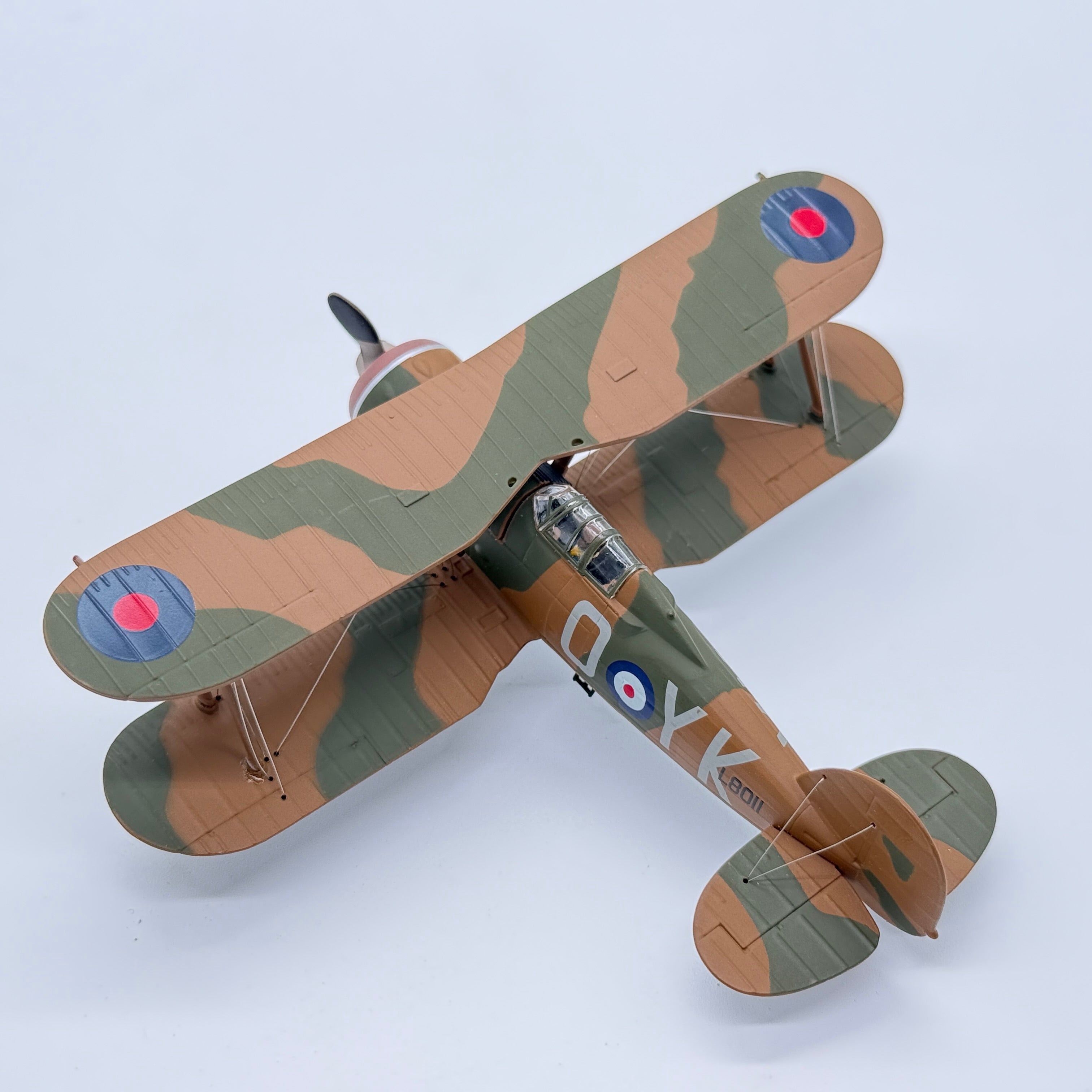 Corgi AA36209 1:72 Gloster Gladiator Mk I RAF No.80 Sqn YK-O L8011 Pat Pattle Egypt 1940