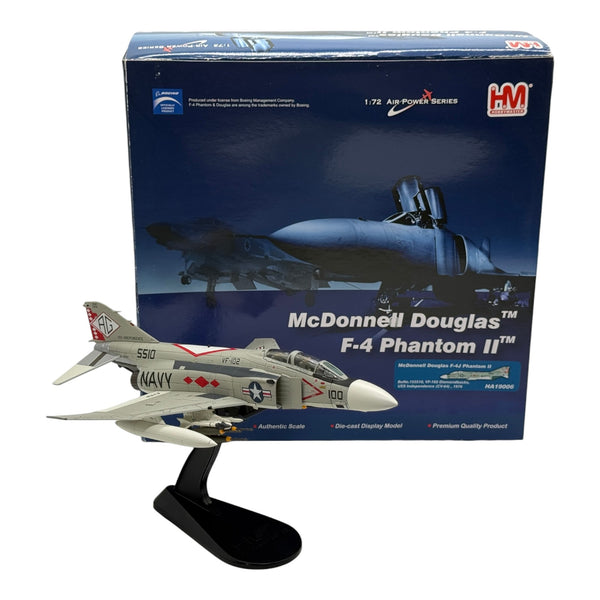 Hobby Master HA19006 1:72 McDonnell Douglas F-4J Phantom II US Navy VF-102 Diamondbacks AG100 USS Independence 1976