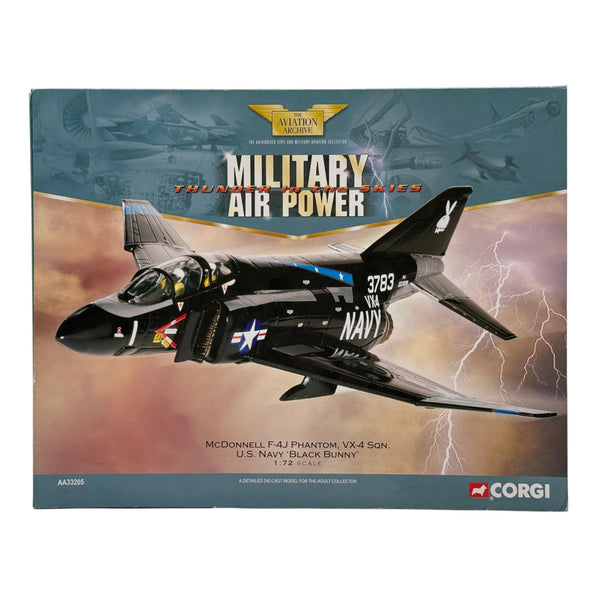 Corgi AA33205 1:72 McDonnell Douglas F-4J Phantom II US Navy VX-4 Vandy 1 Black Bunny NAS Point Mugu 1969