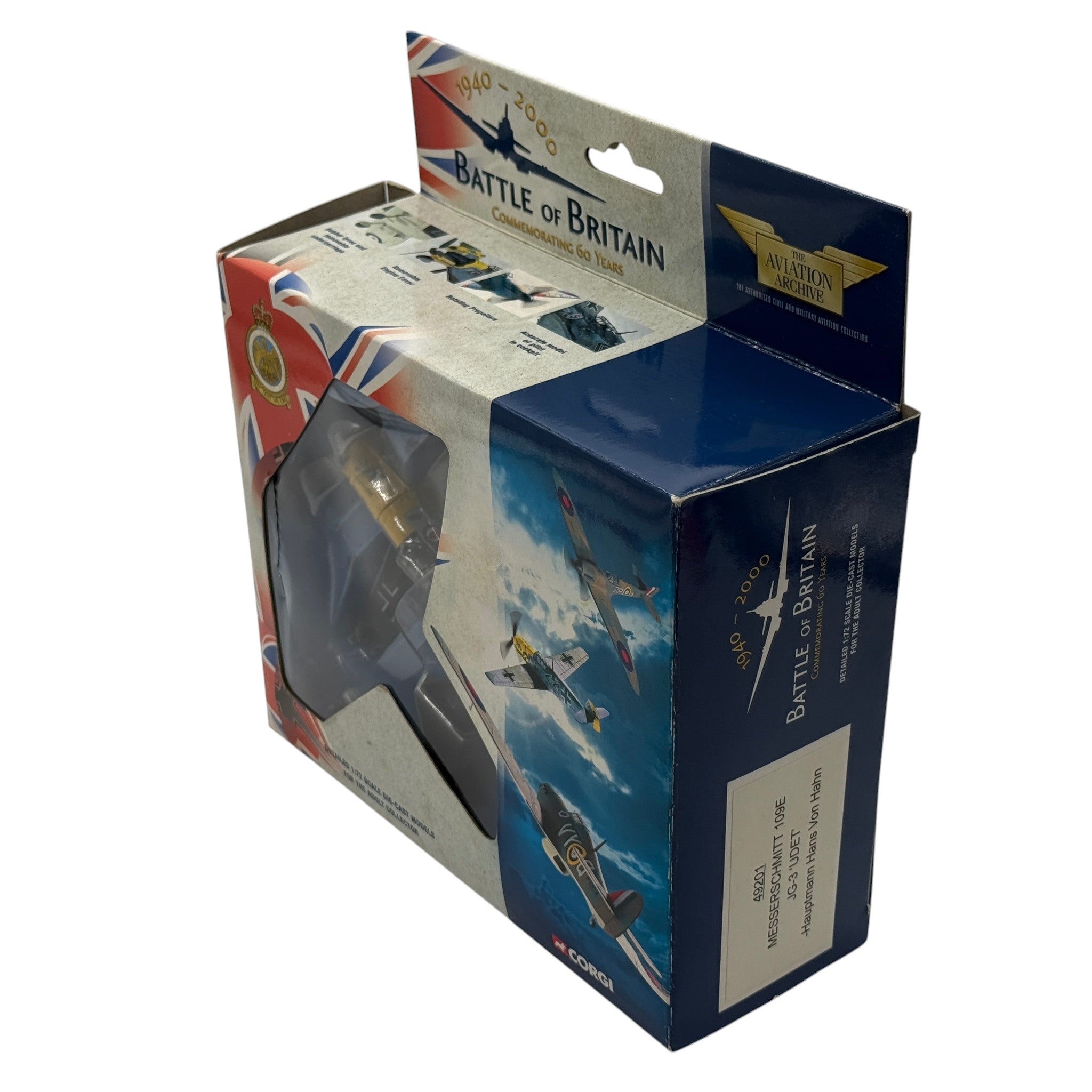Corgi 49201 1:72 Messerschmitt Bf 109E Luftwaffe JG 3 Udet Hans von Hahn St Omer Battle of Britain 1940