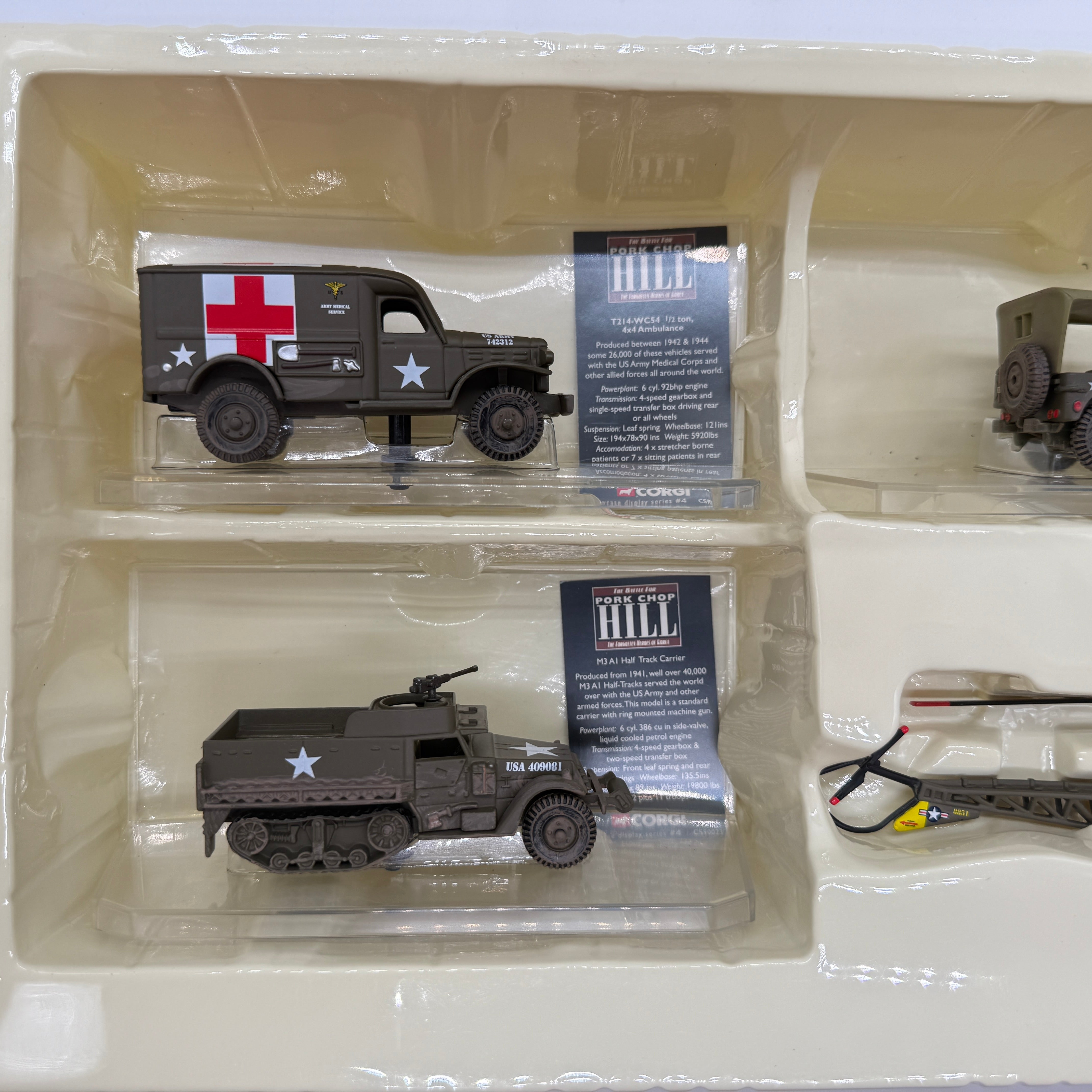 Corgi CS90023 The Battle for Pork Chop Hill Forgotten Heroes of Korea 4-Piece Military Set