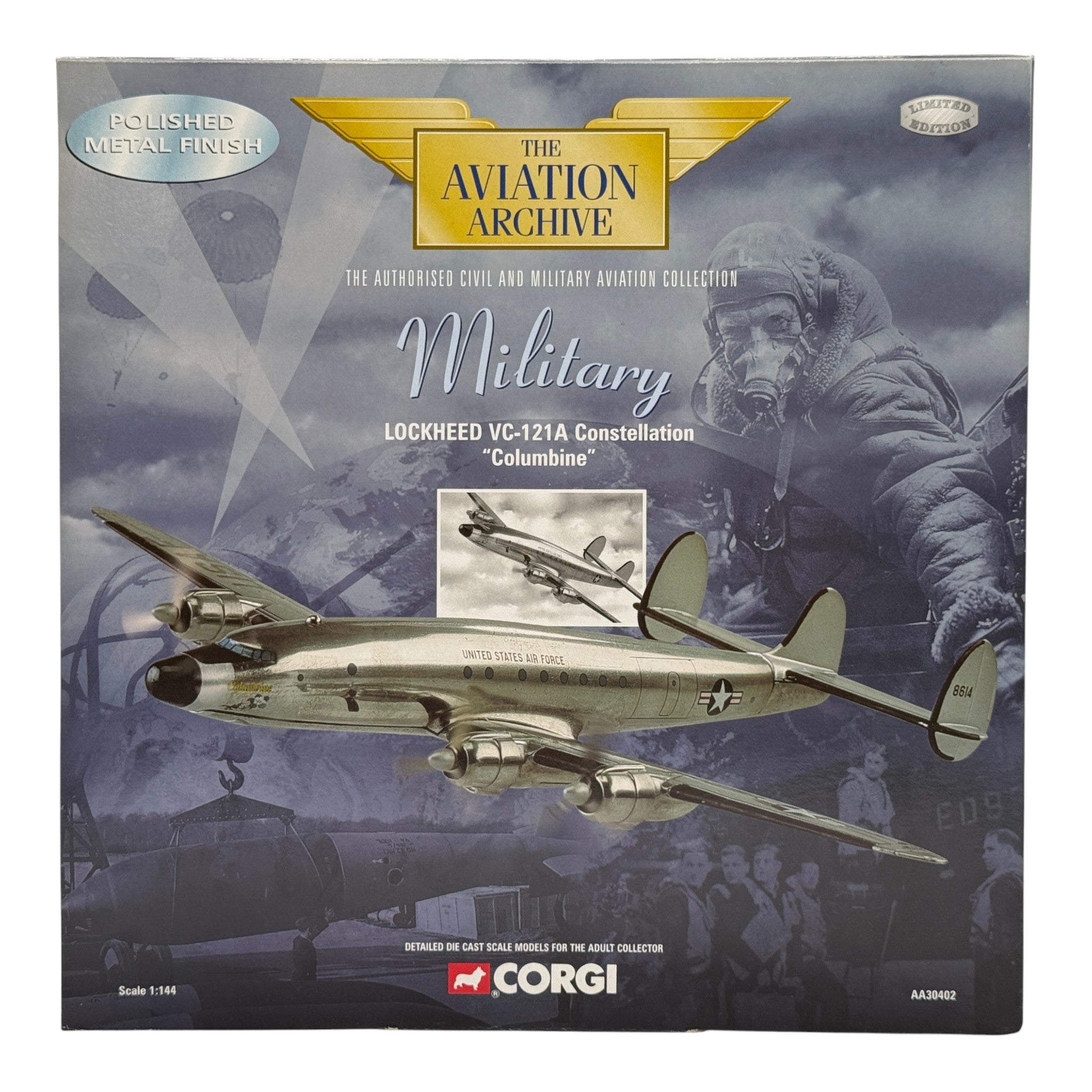 Corgi AA30402 1:144 Lockheed VC-121A Constellation 48-614 Columbine Dwight Eisenhower 1950
